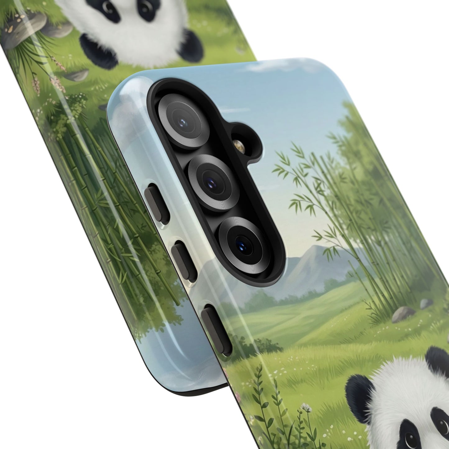 Samsung Galaxy Phone Case — Cute Bamboo-Loving Panda Protective Cover