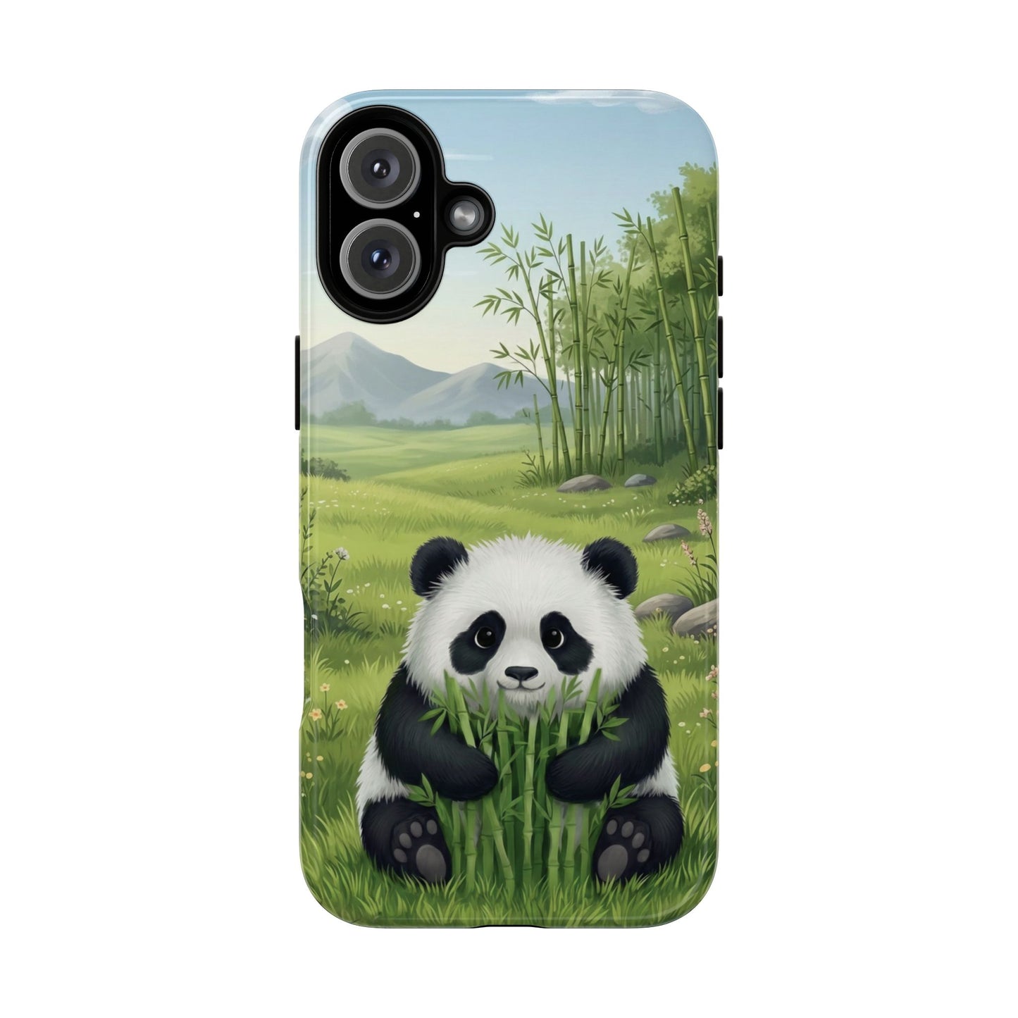 IPhone Phone Case — Cute Bamboo-Loving Panda Protective Cover