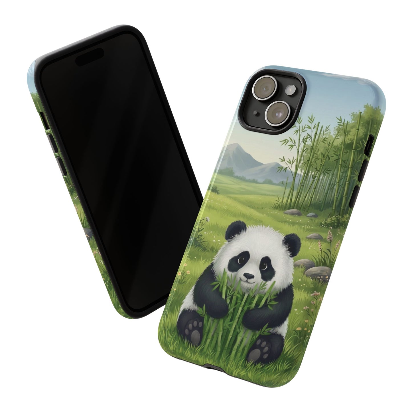 IPhone Phone Case — Cute Bamboo-Loving Panda Protective Cover