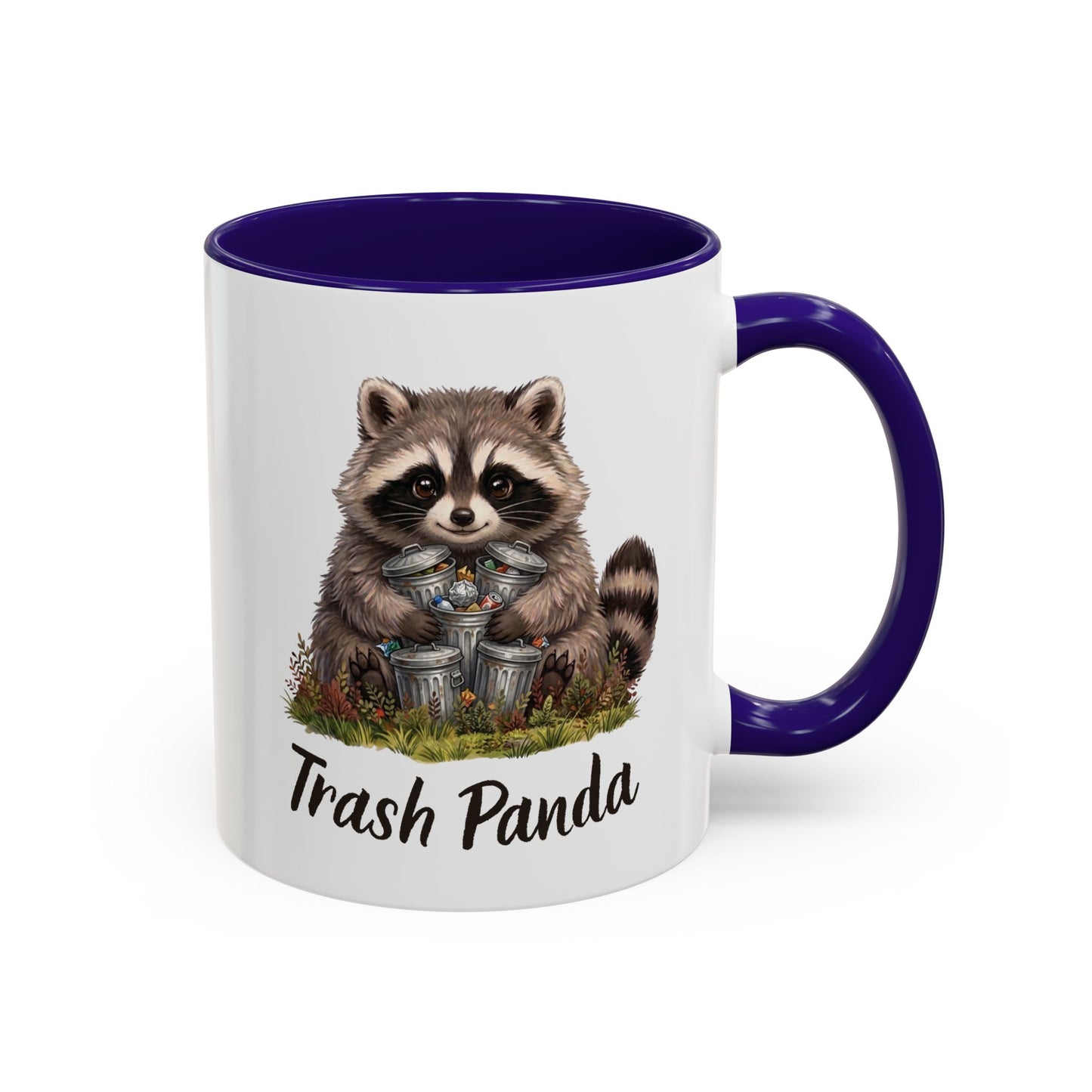 Racoon (Trash Panda) Hug Coffee Mug | Cute Racoon Forest Animal Accent Mug (11oz / 15oz)