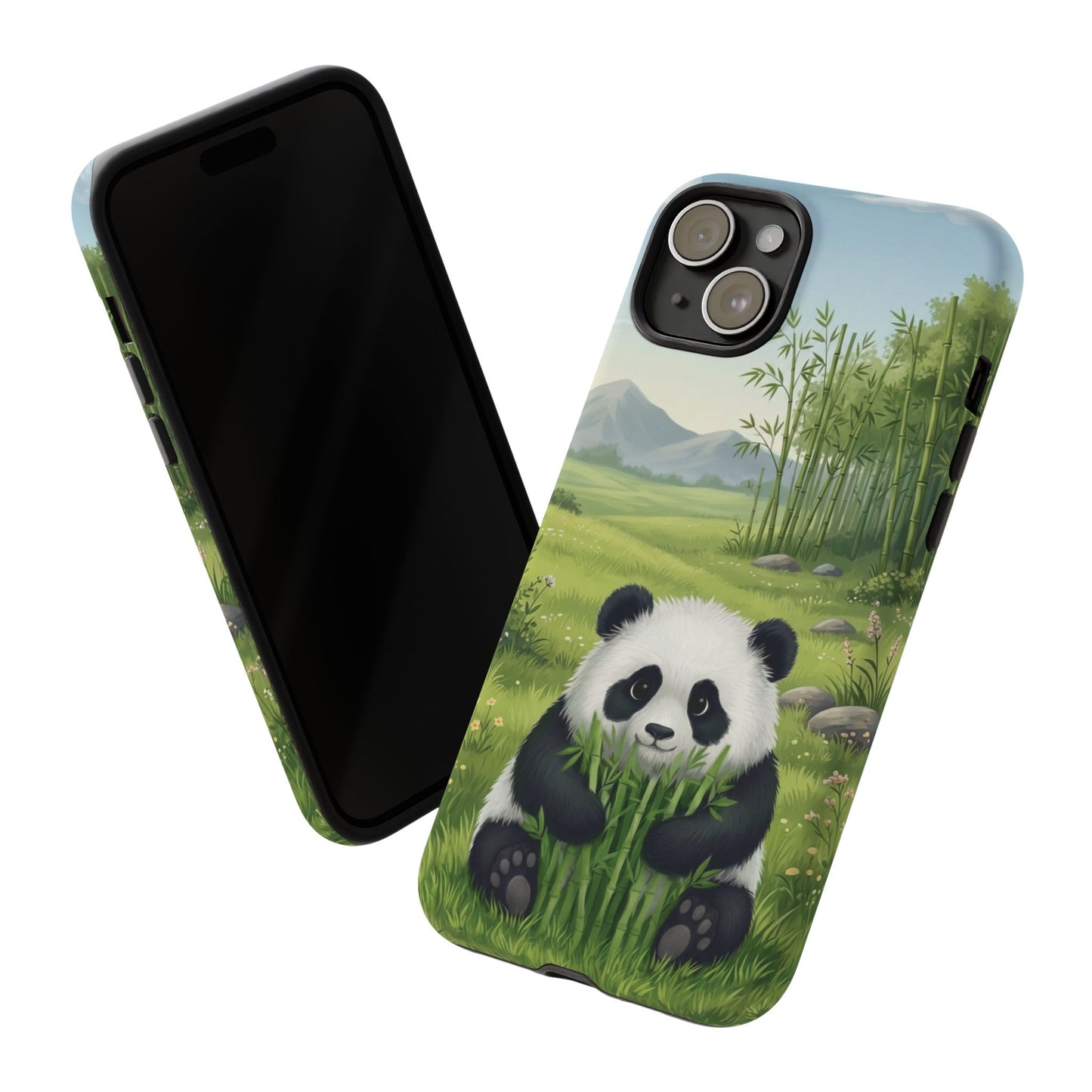 IPhone Phone Case — Cute Bamboo-Loving Panda Protective Cover