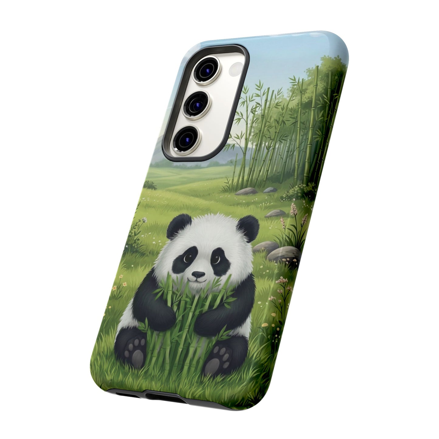 Samsung Galaxy Phone Case — Cute Bamboo-Loving Panda Protective Cover