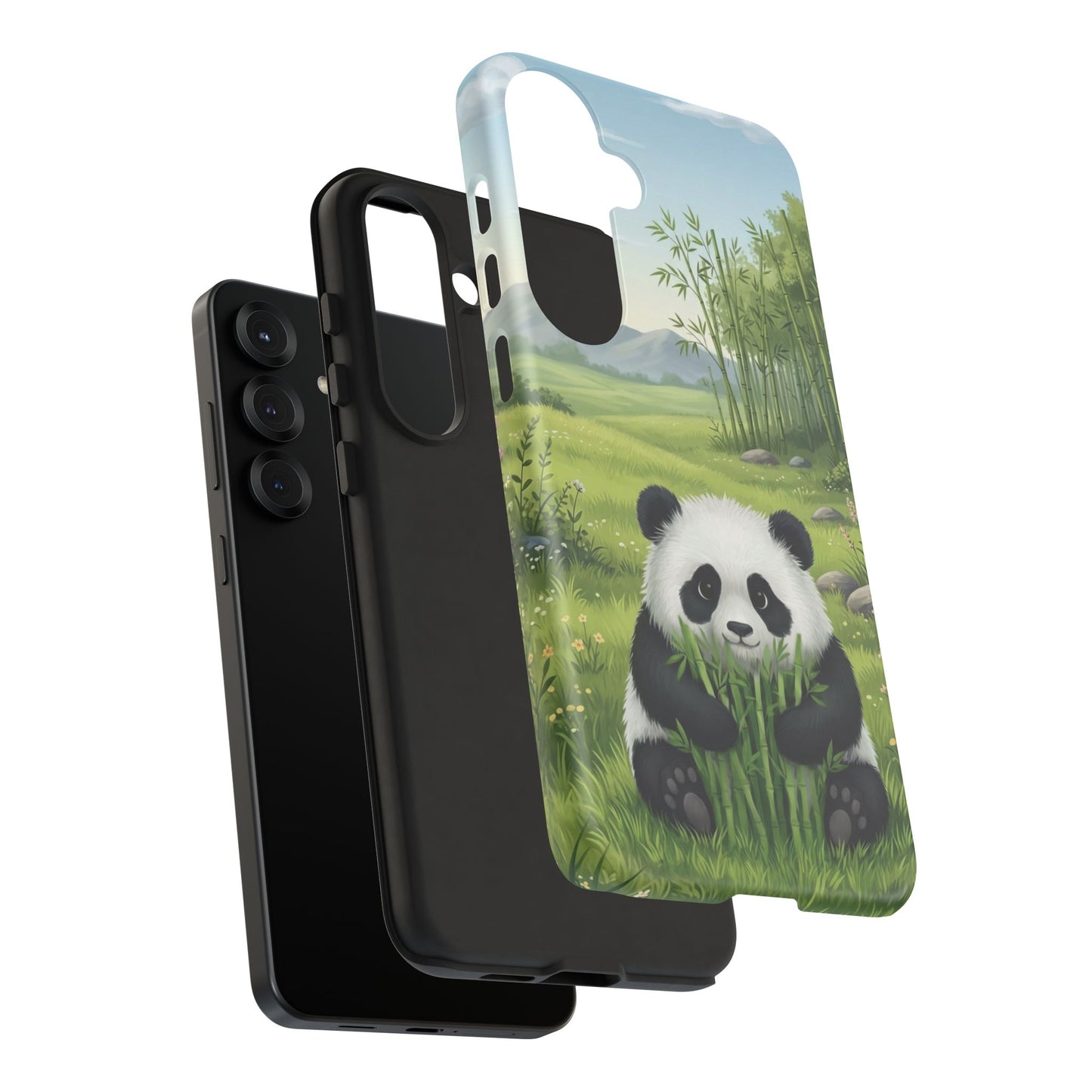 Samsung Galaxy Phone Case — Cute Bamboo-Loving Panda Protective Cover