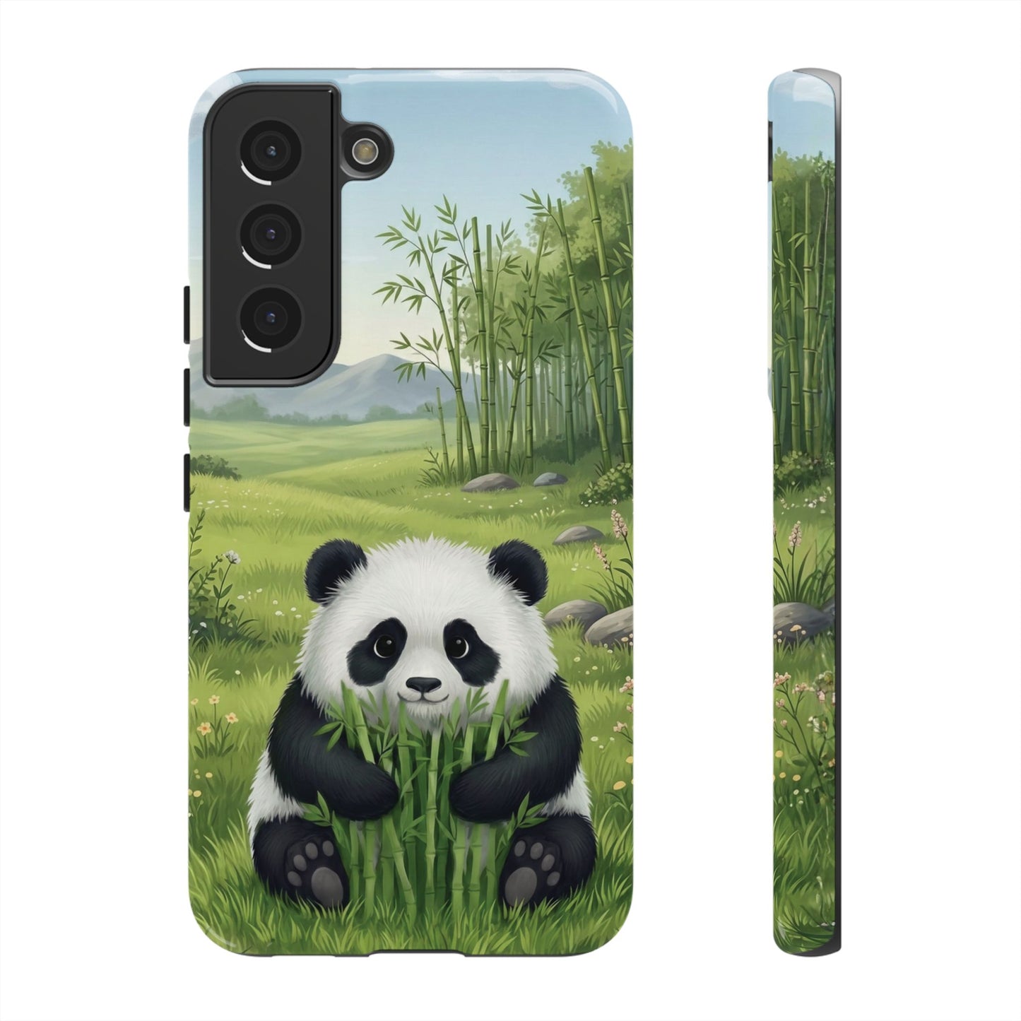 Samsung Galaxy Phone Case — Cute Bamboo-Loving Panda Protective Cover