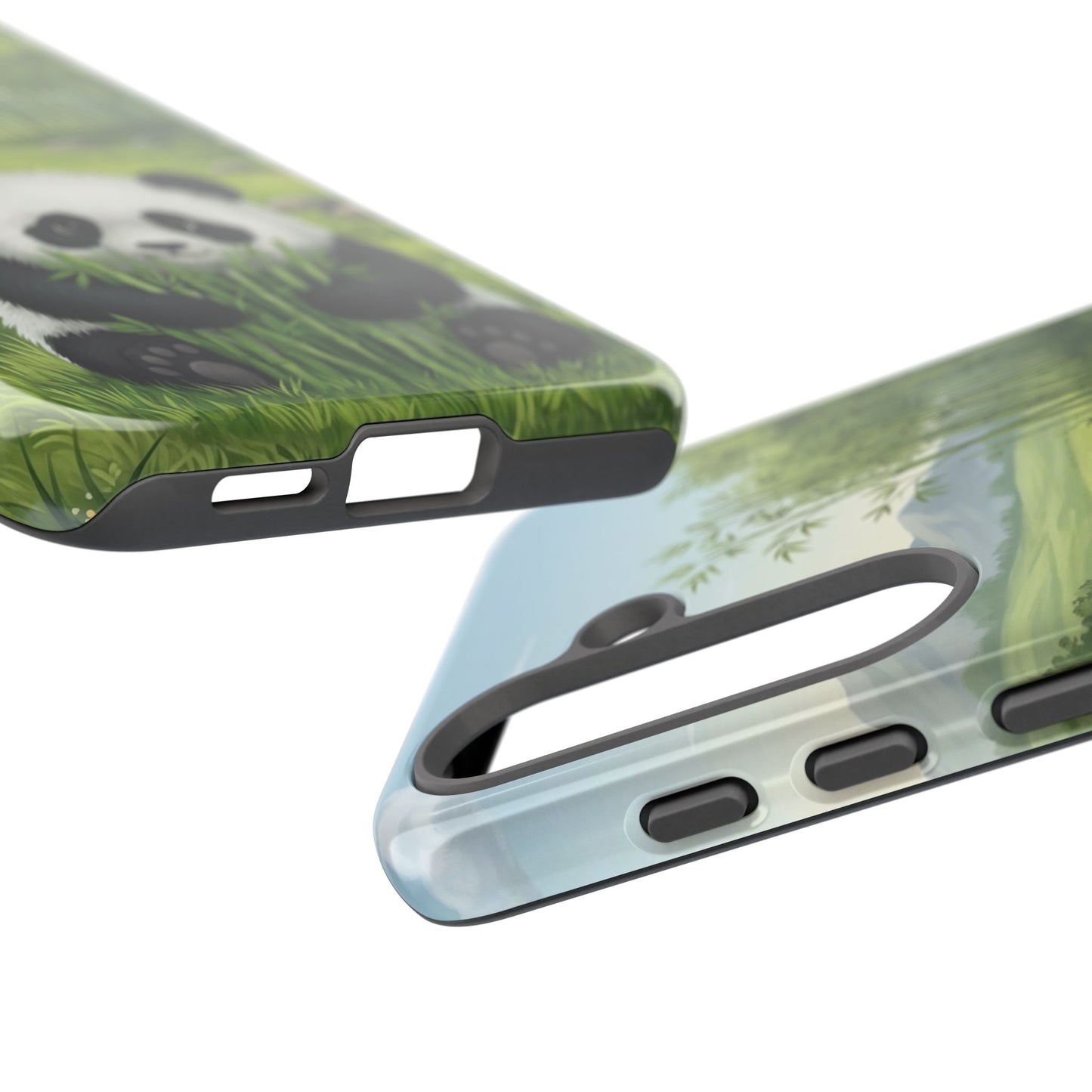 Samsung Galaxy Phone Case — Cute Bamboo-Loving Panda Protective Cover
