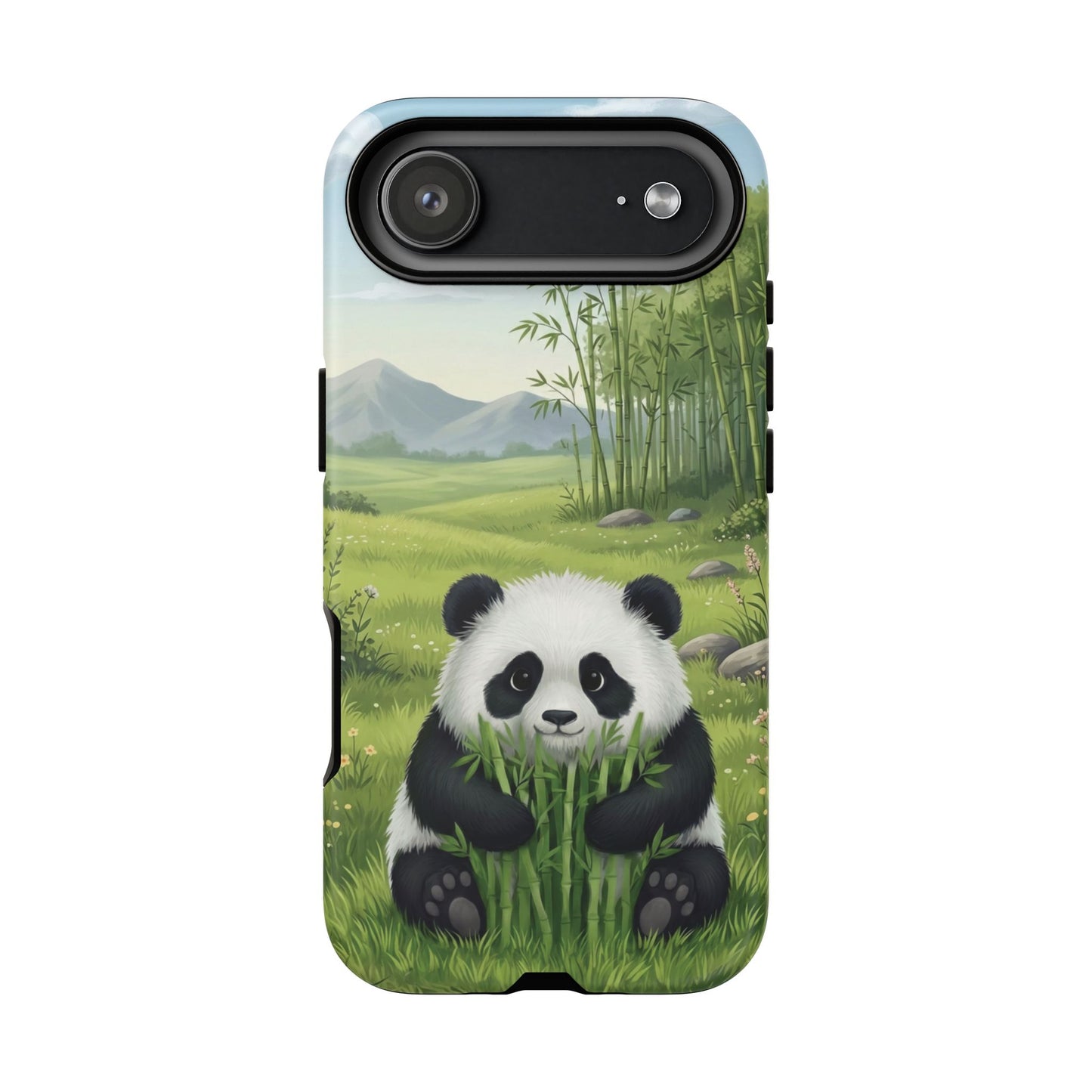 IPhone Phone Case — Cute Bamboo-Loving Panda Protective Cover