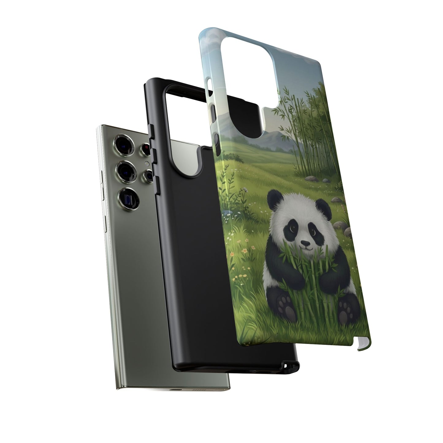 Samsung Galaxy Phone Case — Cute Bamboo-Loving Panda Protective Cover