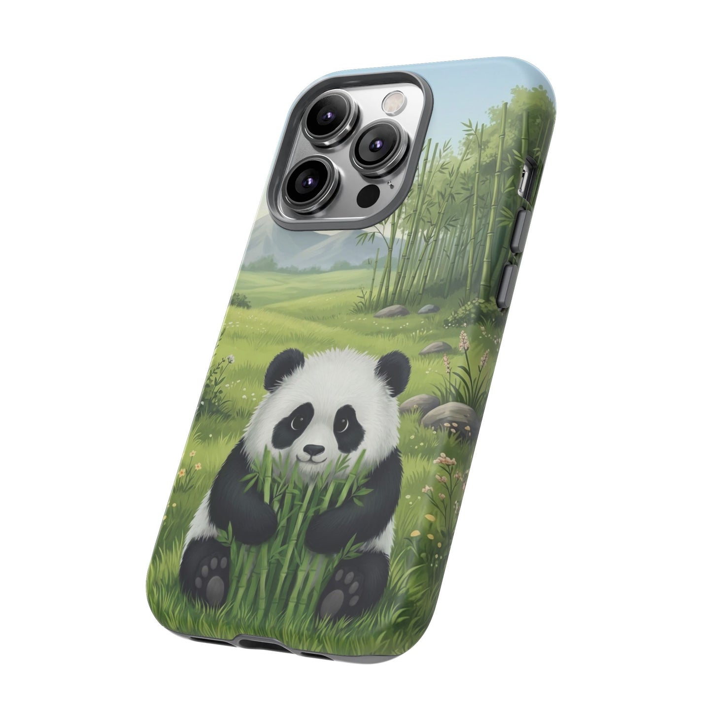 IPhone Phone Case — Cute Bamboo-Loving Panda Protective Cover