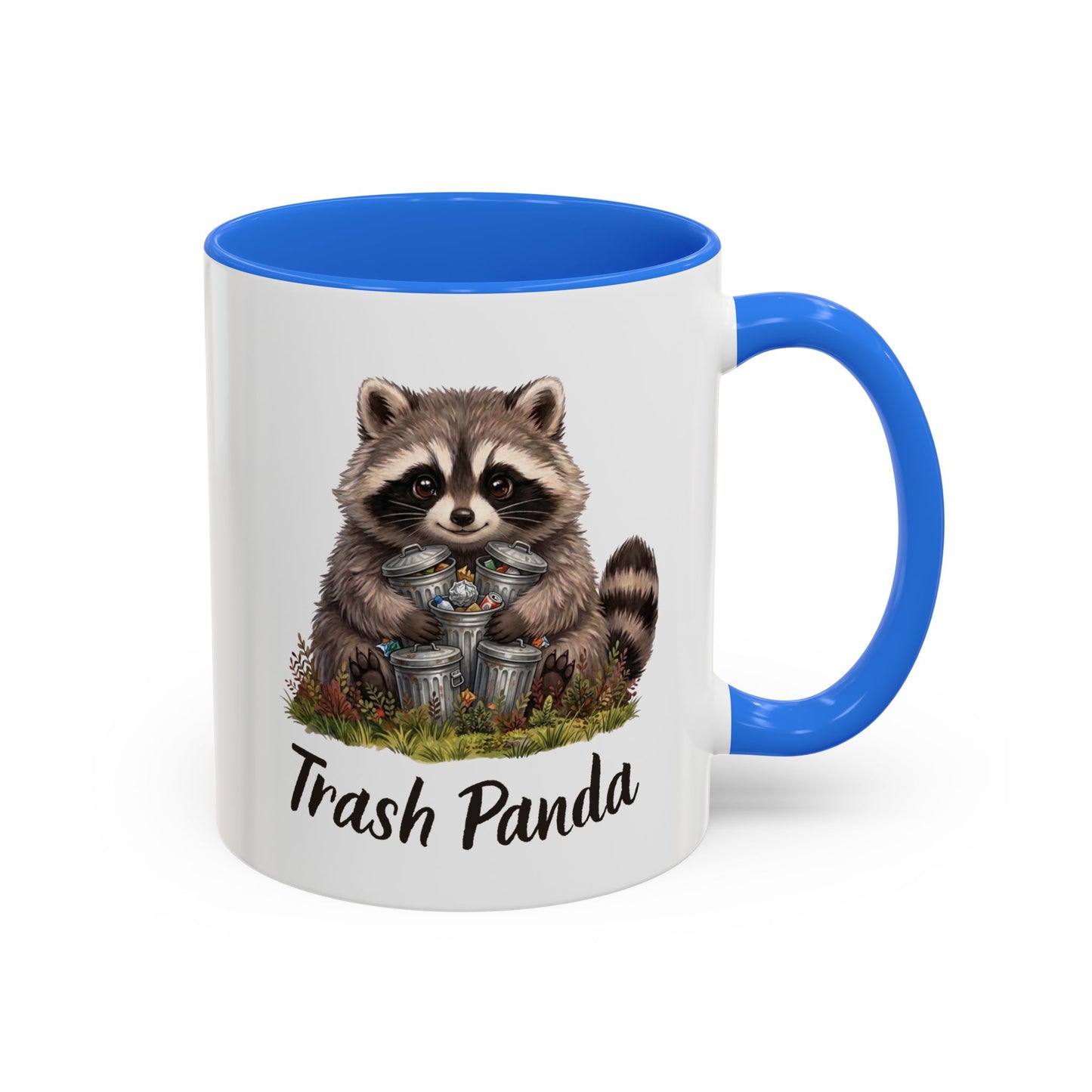 Racoon (Trash Panda) Hug Coffee Mug | Cute Racoon Forest Animal Accent Mug (11oz / 15oz)