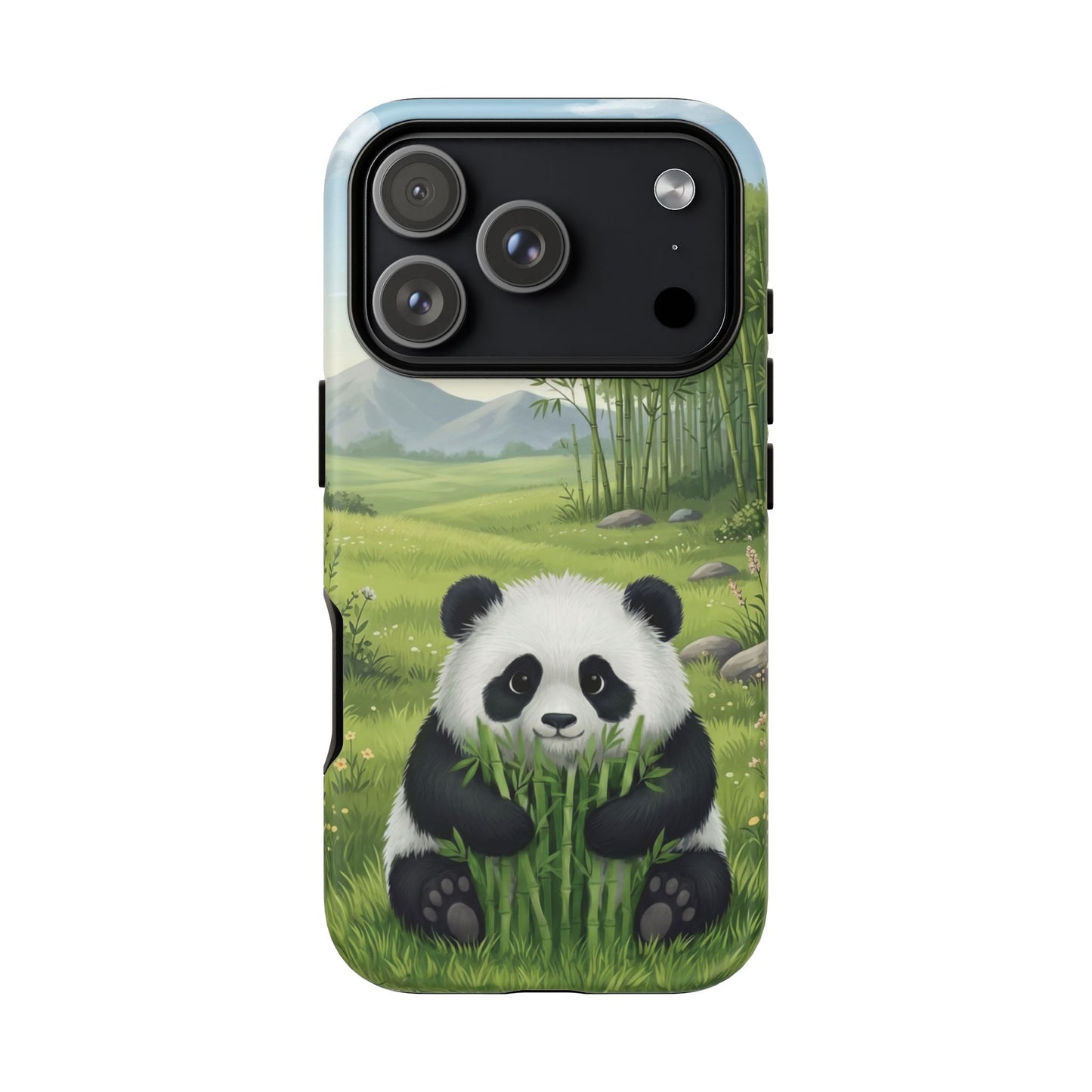 IPhone Phone Case — Cute Bamboo-Loving Panda Protective Cover