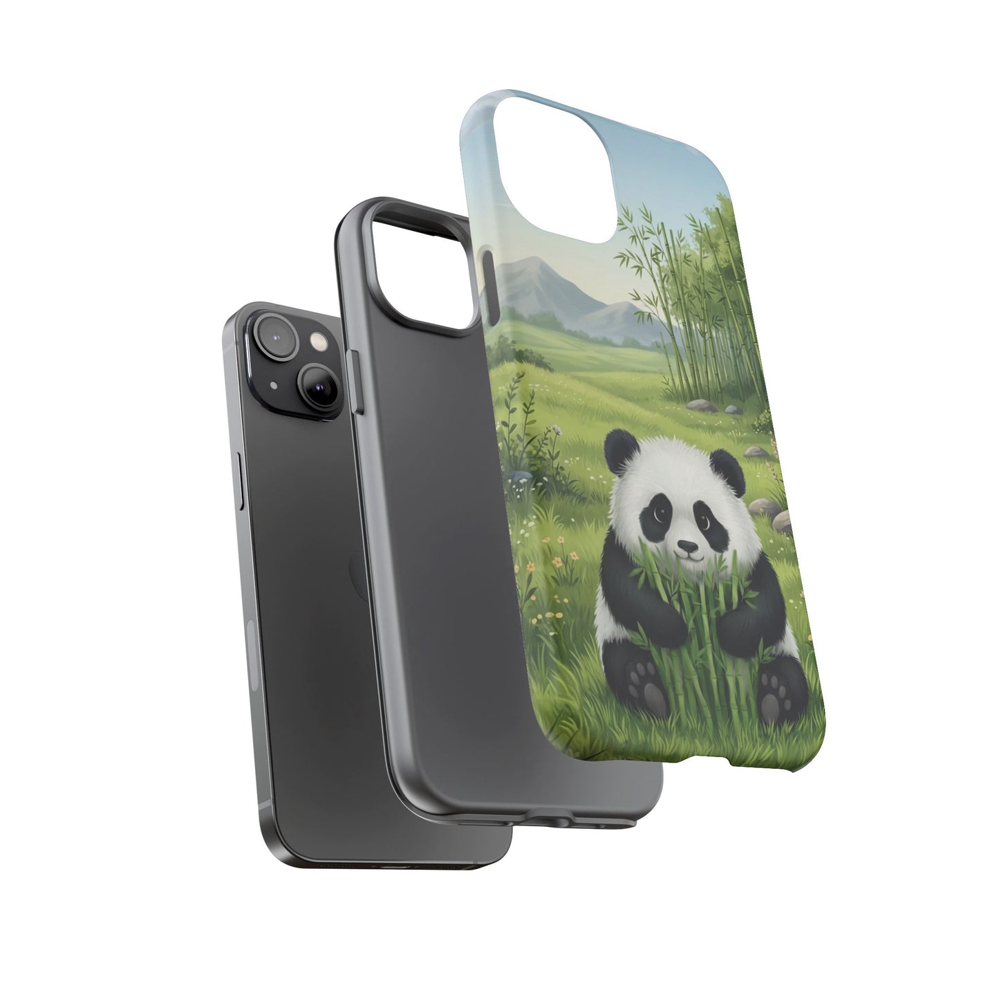 IPhone Phone Case — Cute Bamboo-Loving Panda Protective Cover