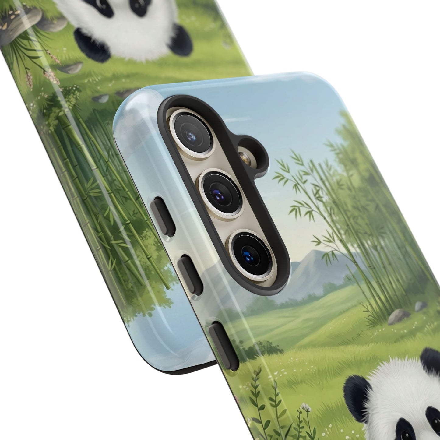 Samsung Galaxy Phone Case — Cute Bamboo-Loving Panda Protective Cover