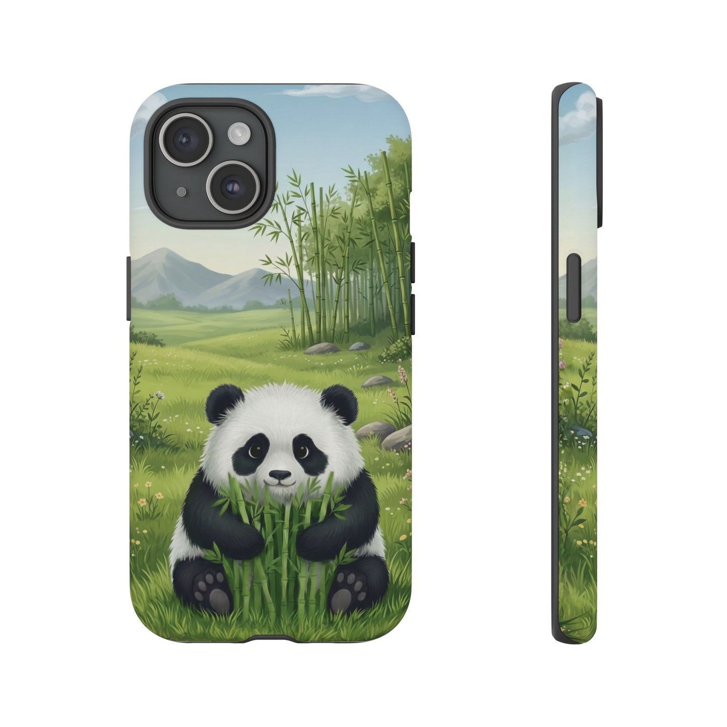 IPhone Phone Case — Cute Bamboo-Loving Panda Protective Cover
