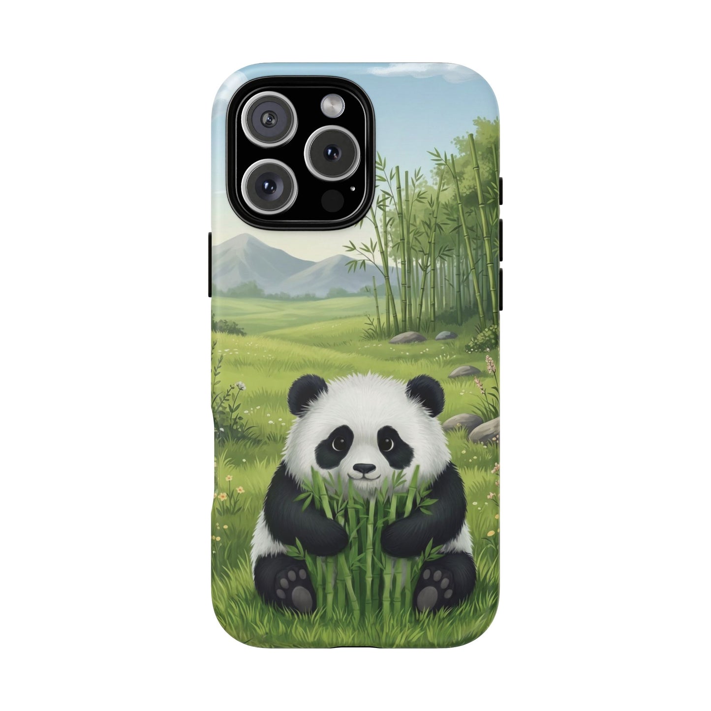 IPhone Phone Case — Cute Bamboo-Loving Panda Protective Cover