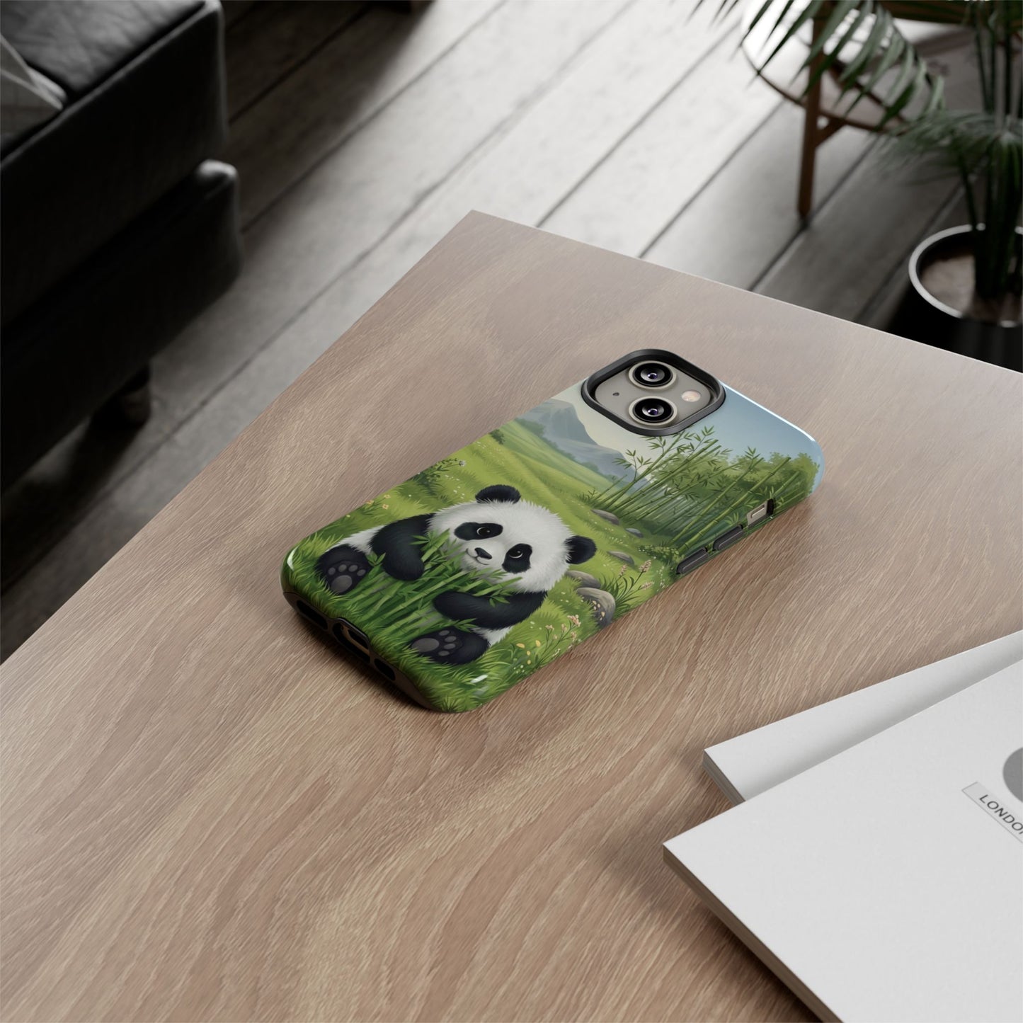IPhone Phone Case — Cute Bamboo-Loving Panda Protective Cover