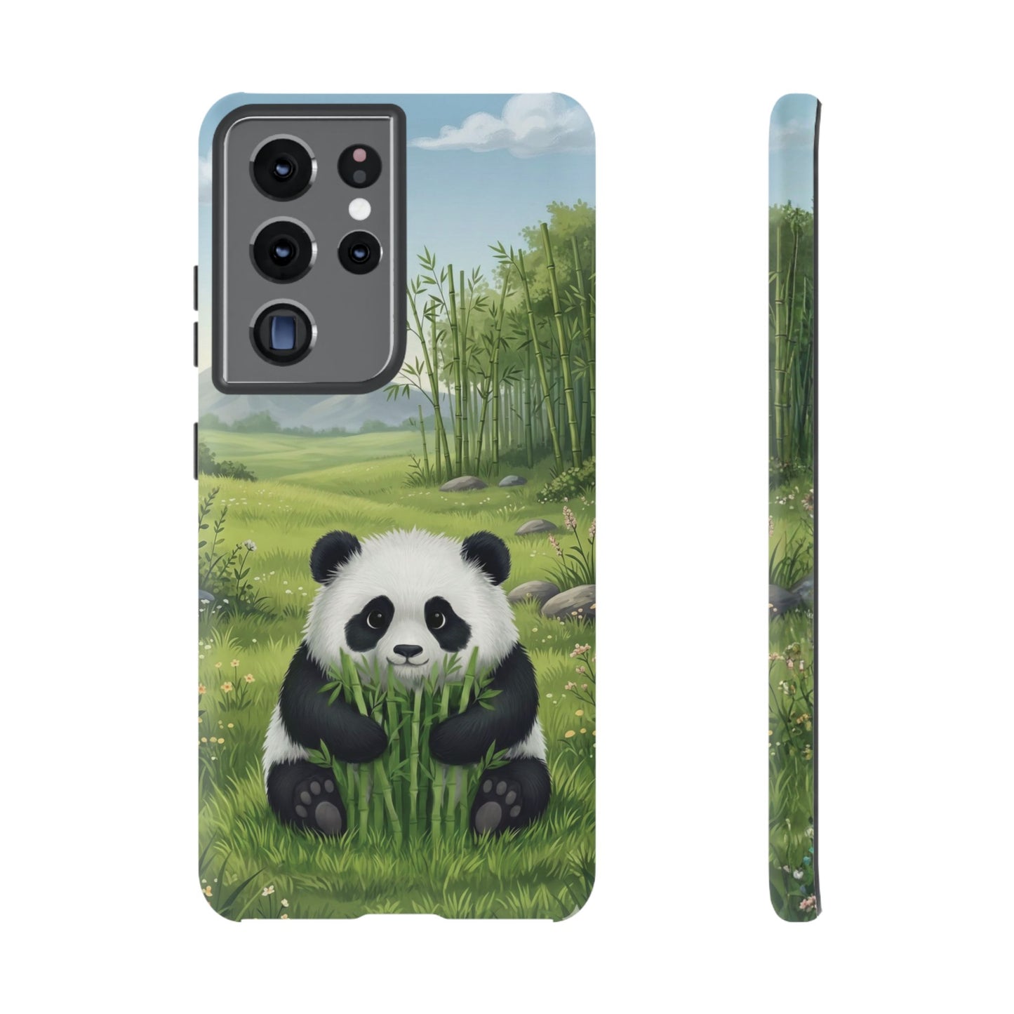 Samsung Galaxy Phone Case — Cute Bamboo-Loving Panda Protective Cover