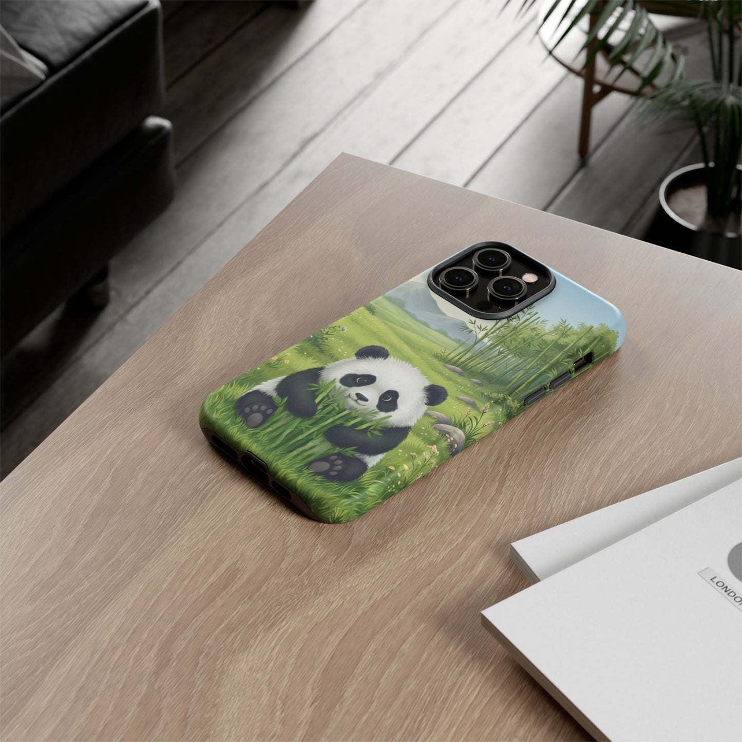 IPhone Phone Case — Cute Bamboo-Loving Panda Protective Cover