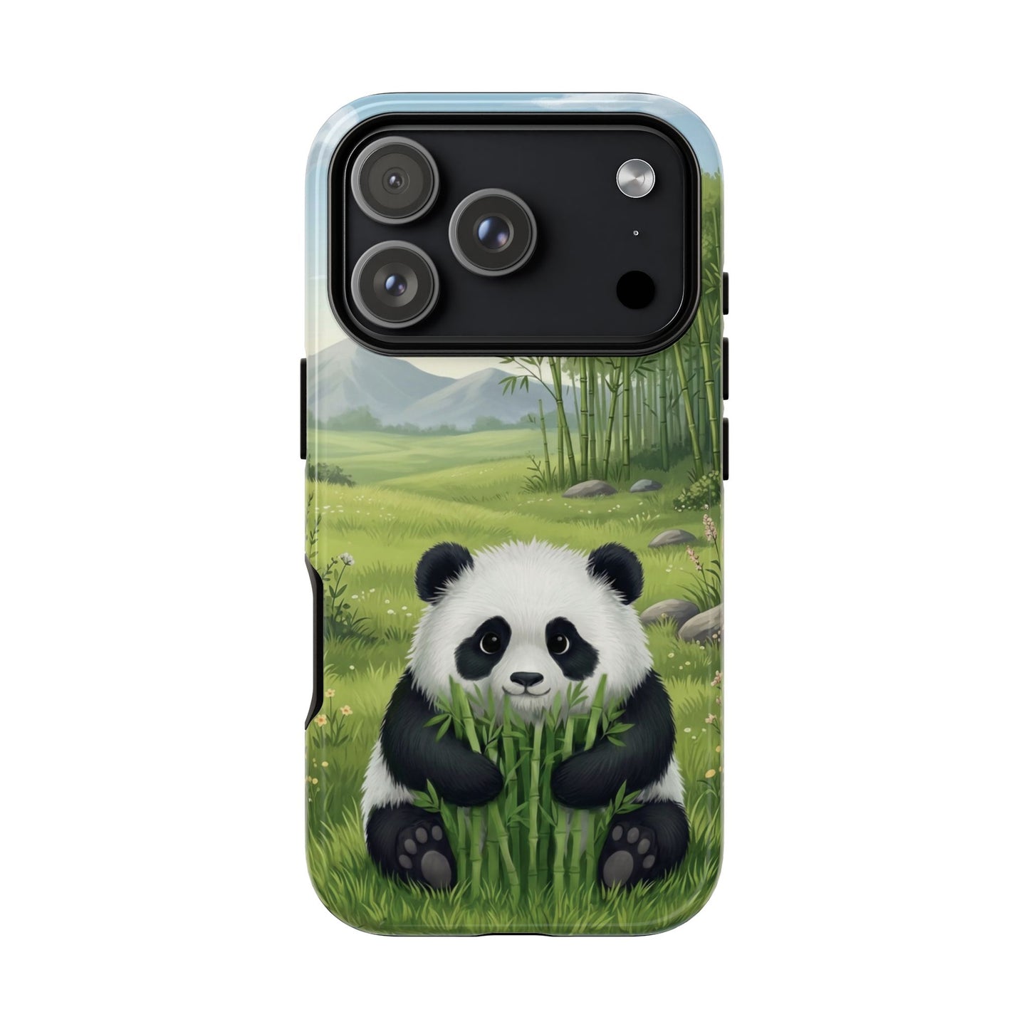 IPhone Phone Case — Cute Bamboo-Loving Panda Protective Cover