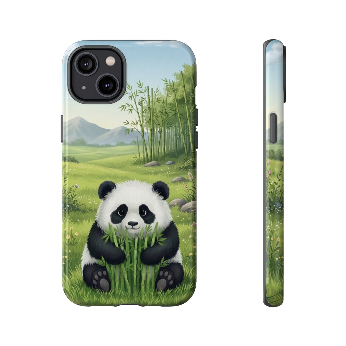 IPhone Phone Case — Cute Bamboo-Loving Panda Protective Cover