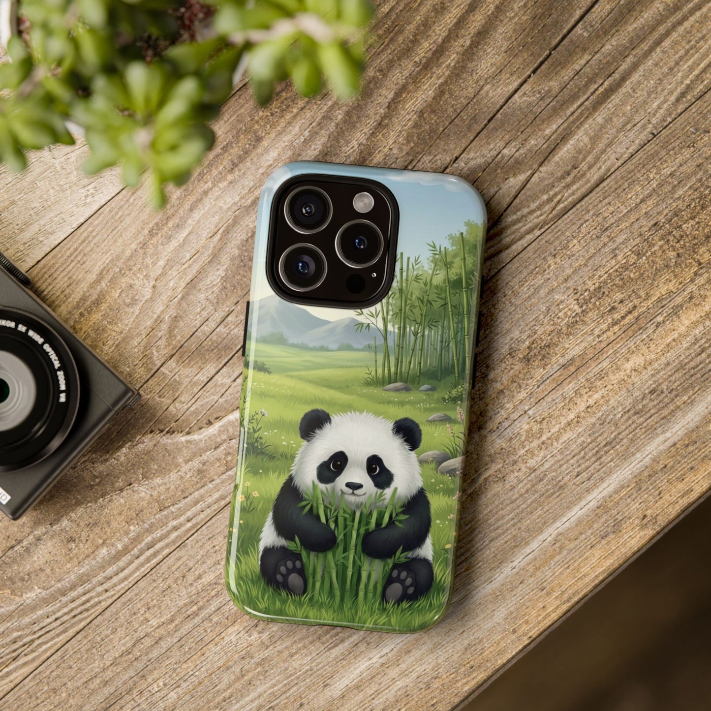 IPhone Phone Case — Cute Bamboo-Loving Panda Protective Cover