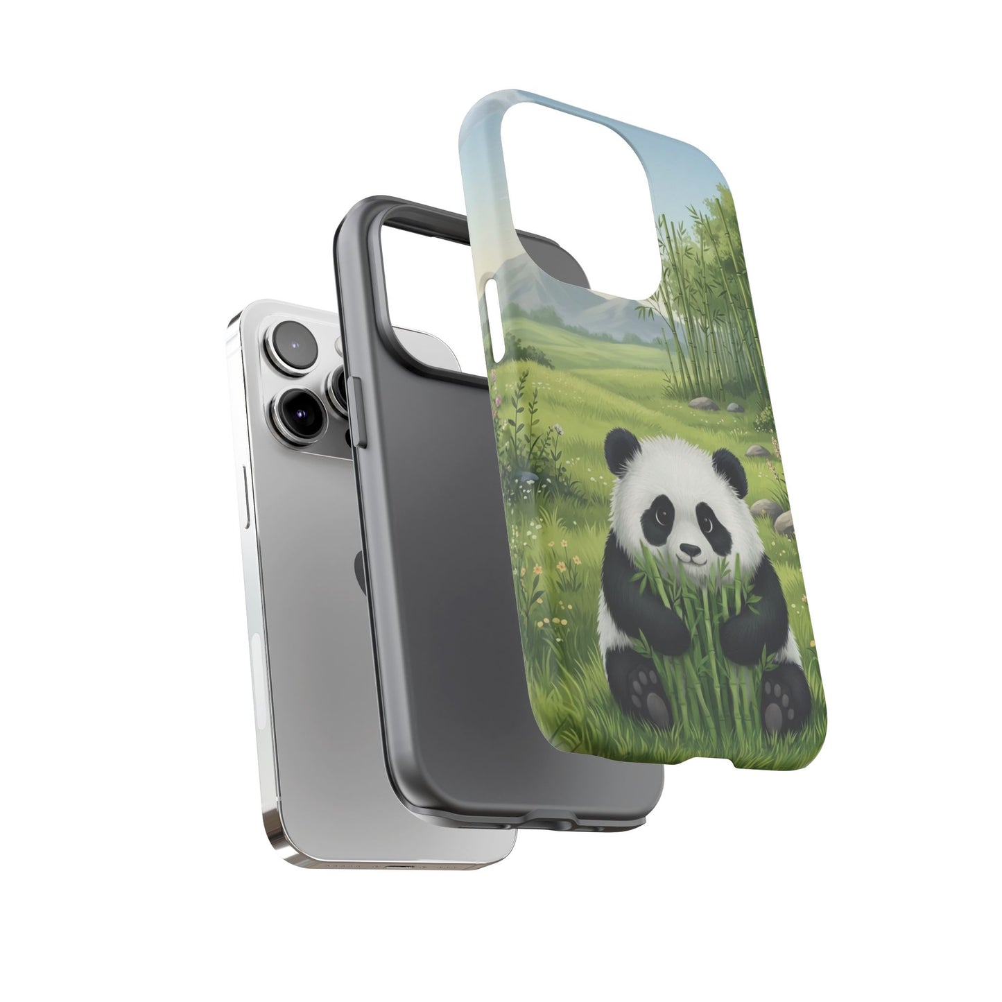 IPhone Phone Case — Cute Bamboo-Loving Panda Protective Cover