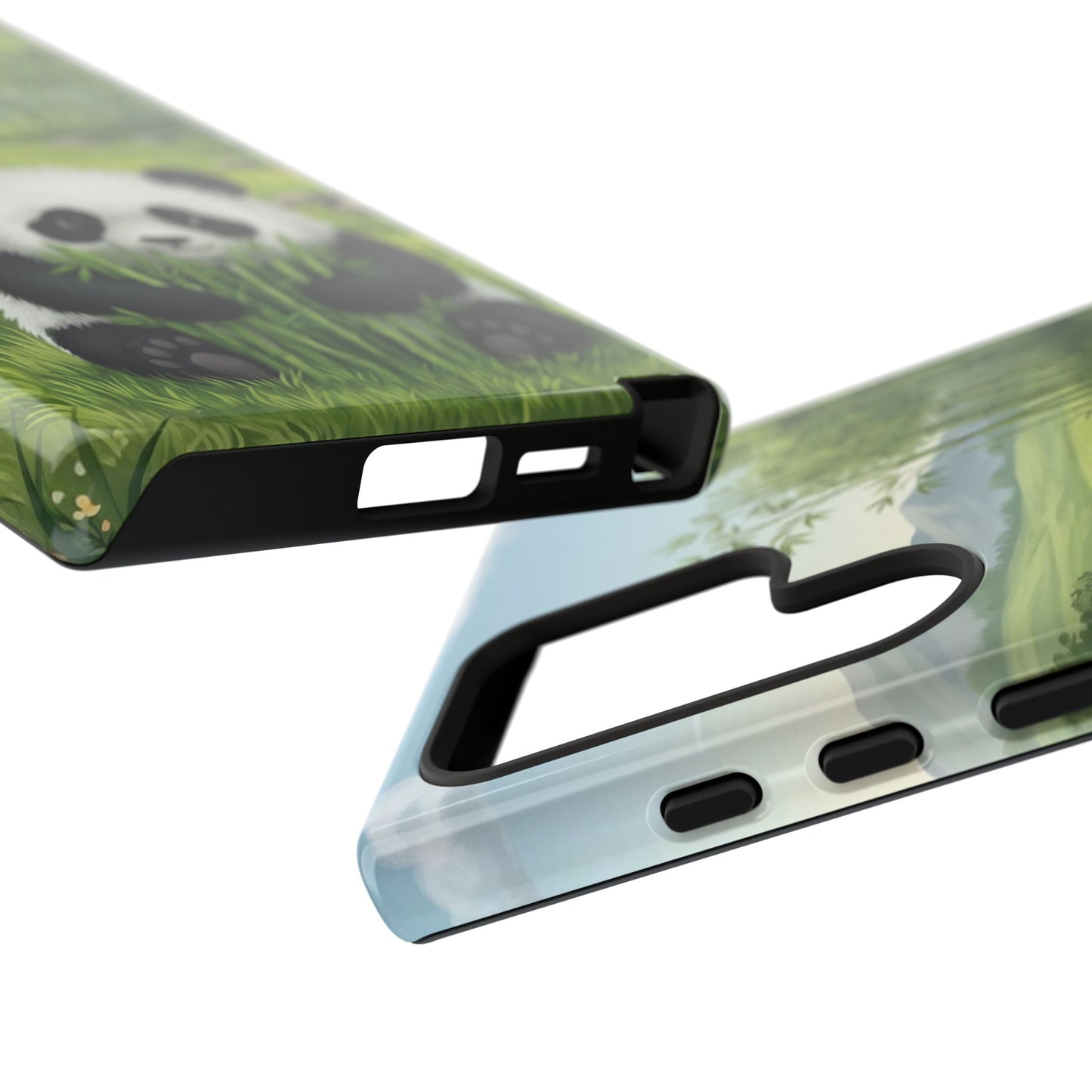 Samsung Galaxy Phone Case — Cute Bamboo-Loving Panda Protective Cover