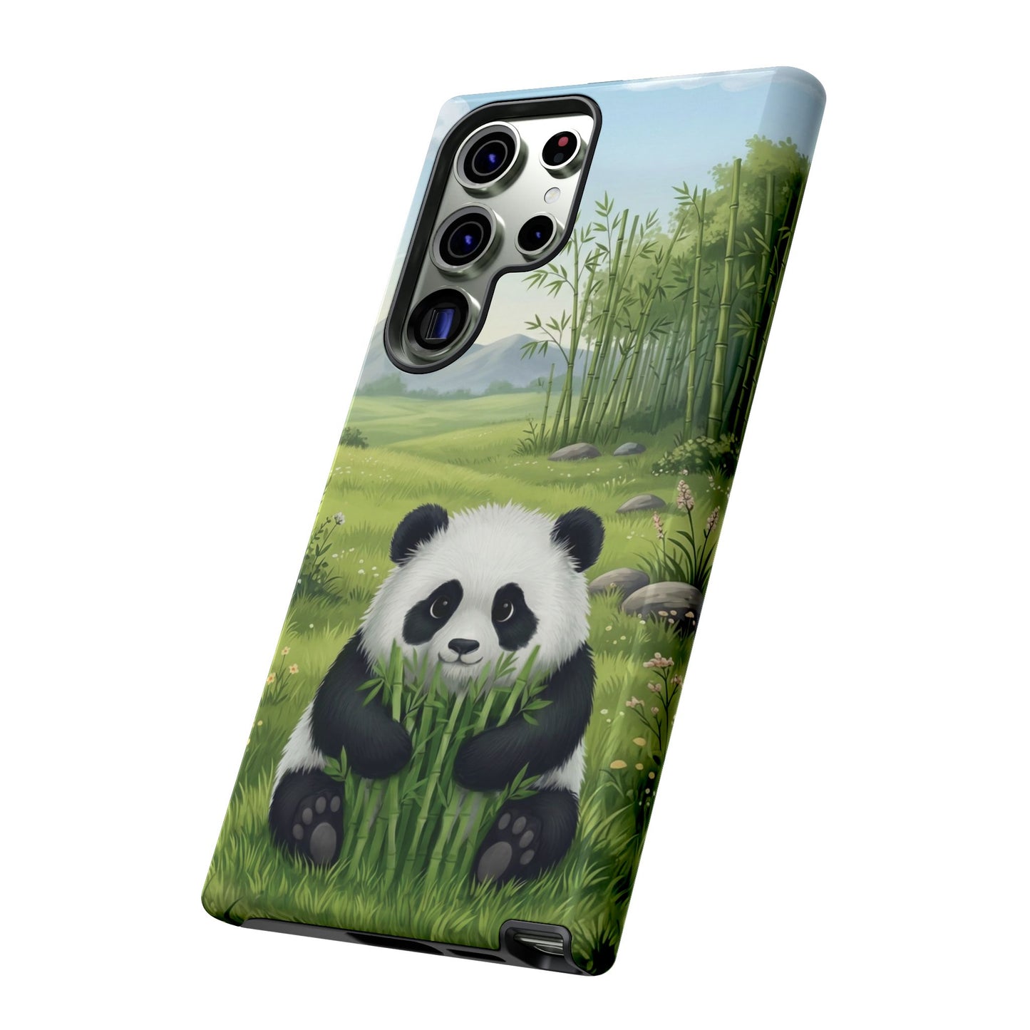 Samsung Galaxy Phone Case — Cute Bamboo-Loving Panda Protective Cover