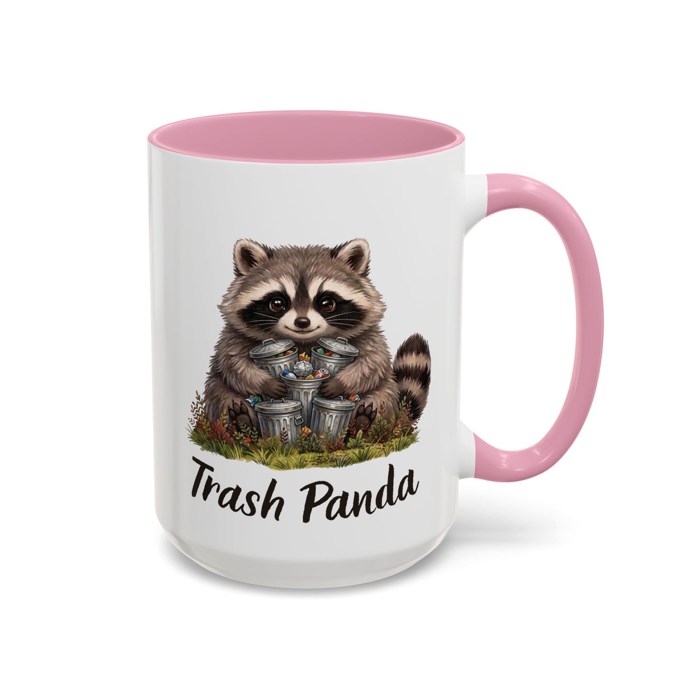Racoon (Trash Panda) Hug Coffee Mug | Cute Racoon Forest Animal Accent Mug (11oz / 15oz)