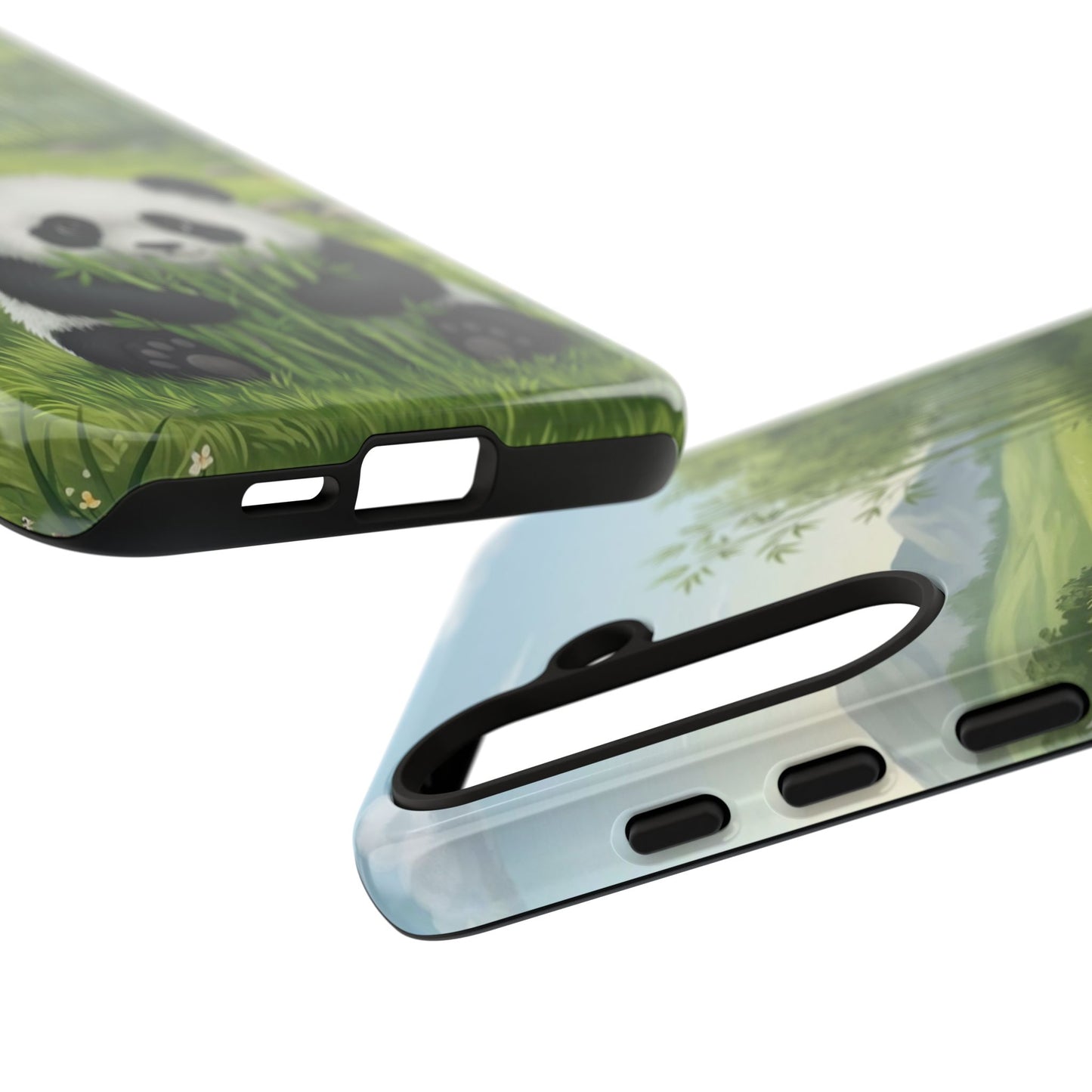 Samsung Galaxy Phone Case — Cute Bamboo-Loving Panda Protective Cover