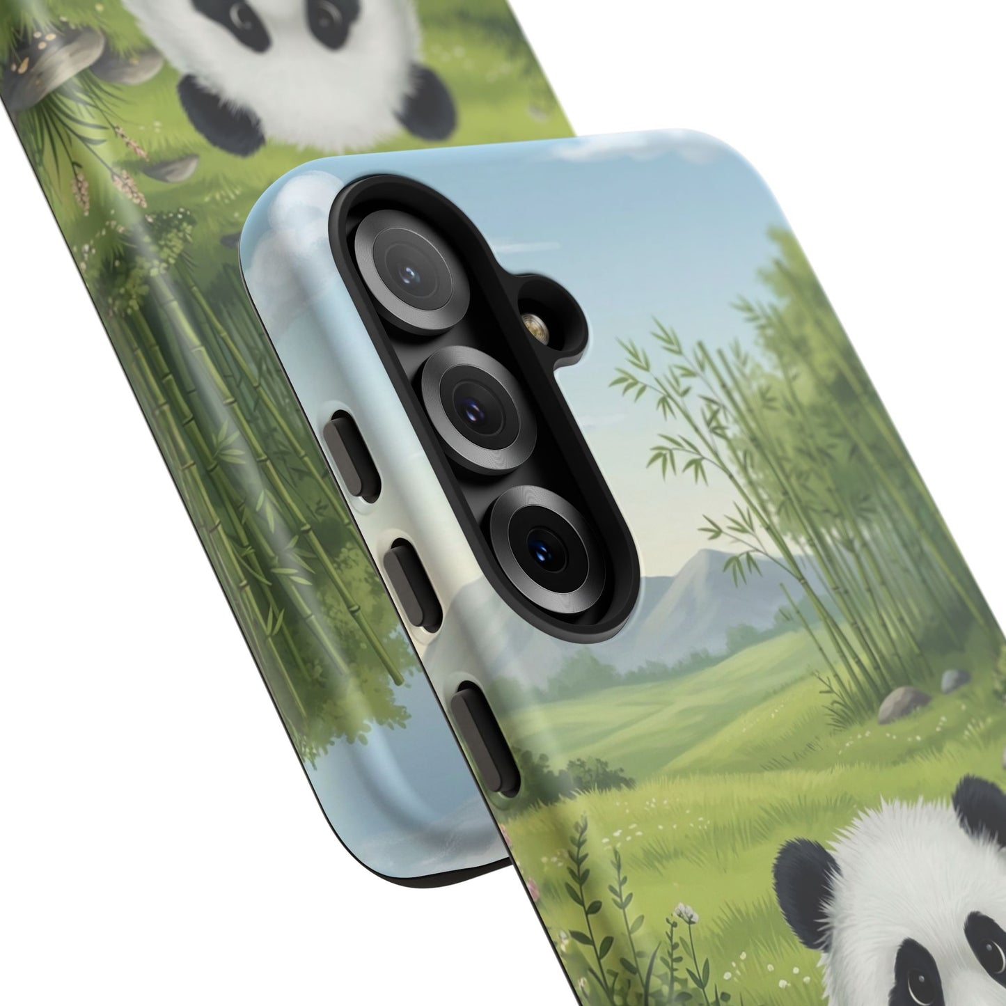 Samsung Galaxy Phone Case — Cute Bamboo-Loving Panda Protective Cover