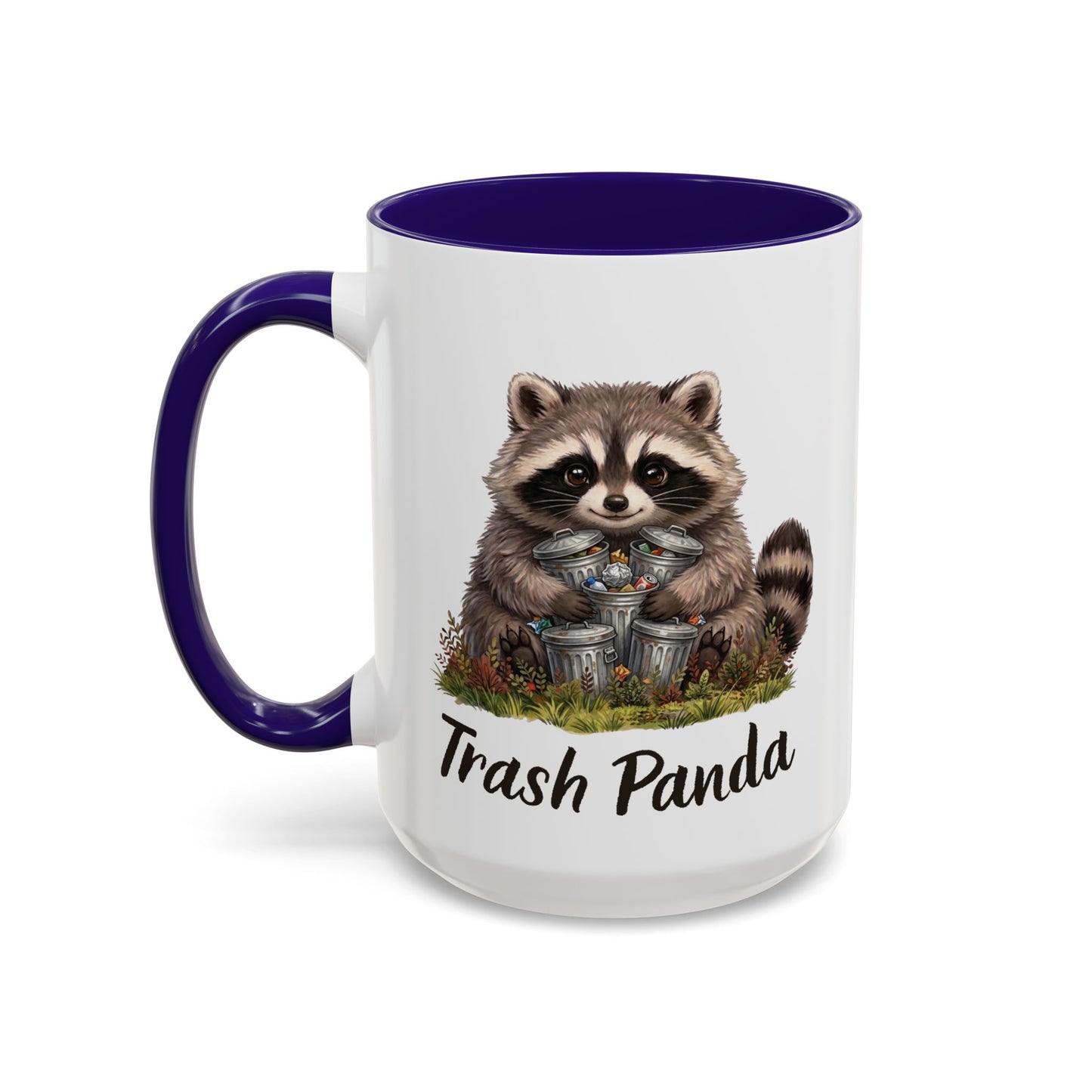 Racoon (Trash Panda) Hug Coffee Mug | Cute Racoon Forest Animal Accent Mug (11oz / 15oz)