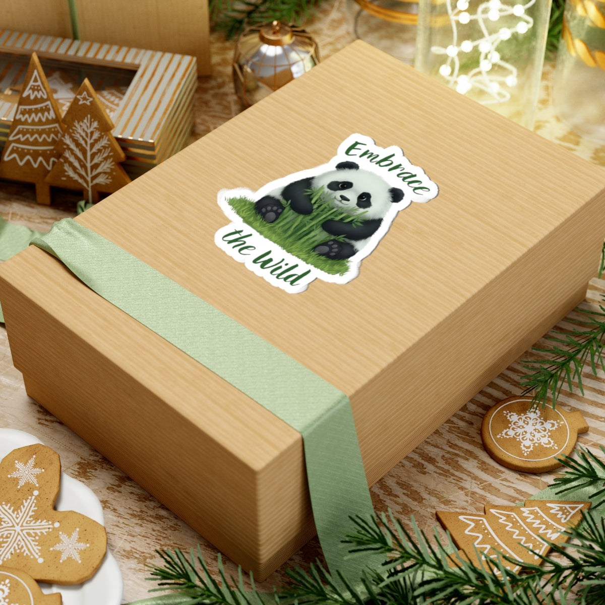 Panda Bear Kiss-Cut Sticker — Embrace the Wild Decal