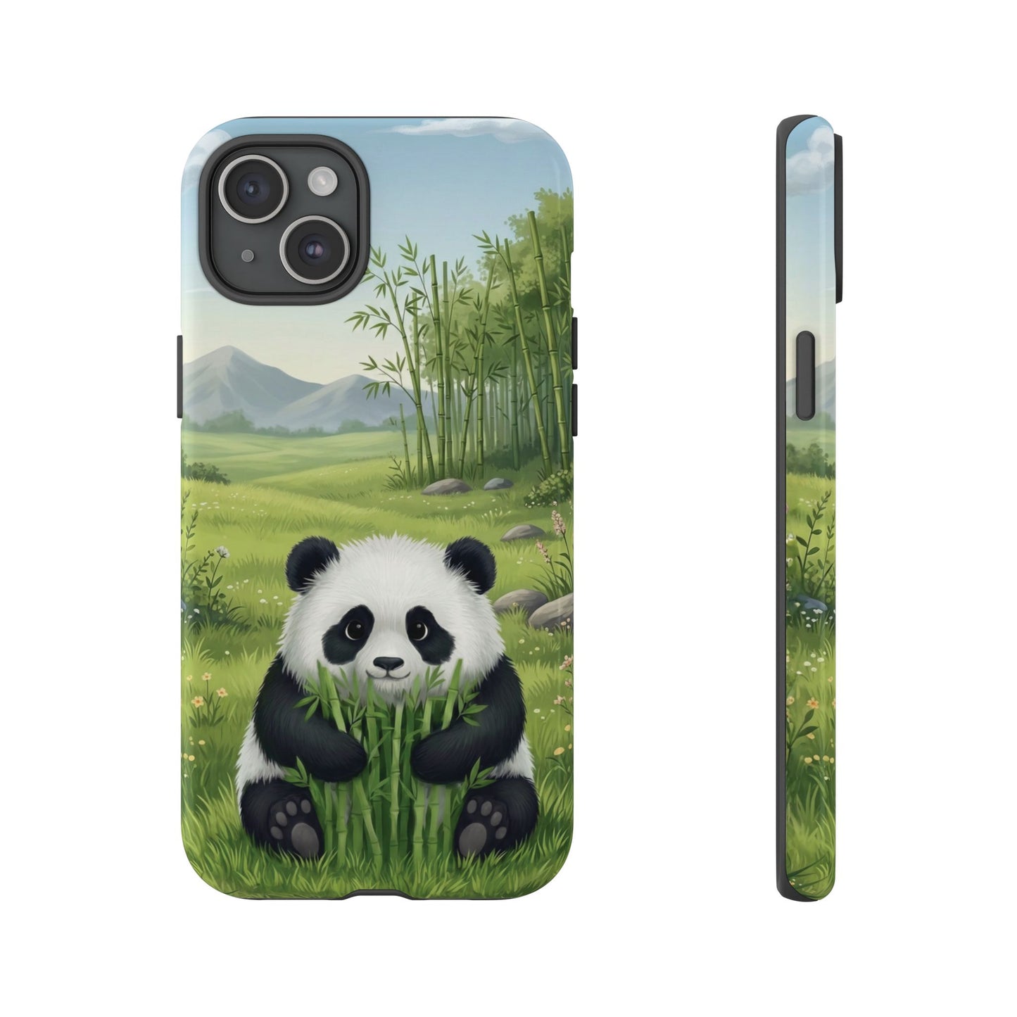 IPhone Phone Case — Cute Bamboo-Loving Panda Protective Cover
