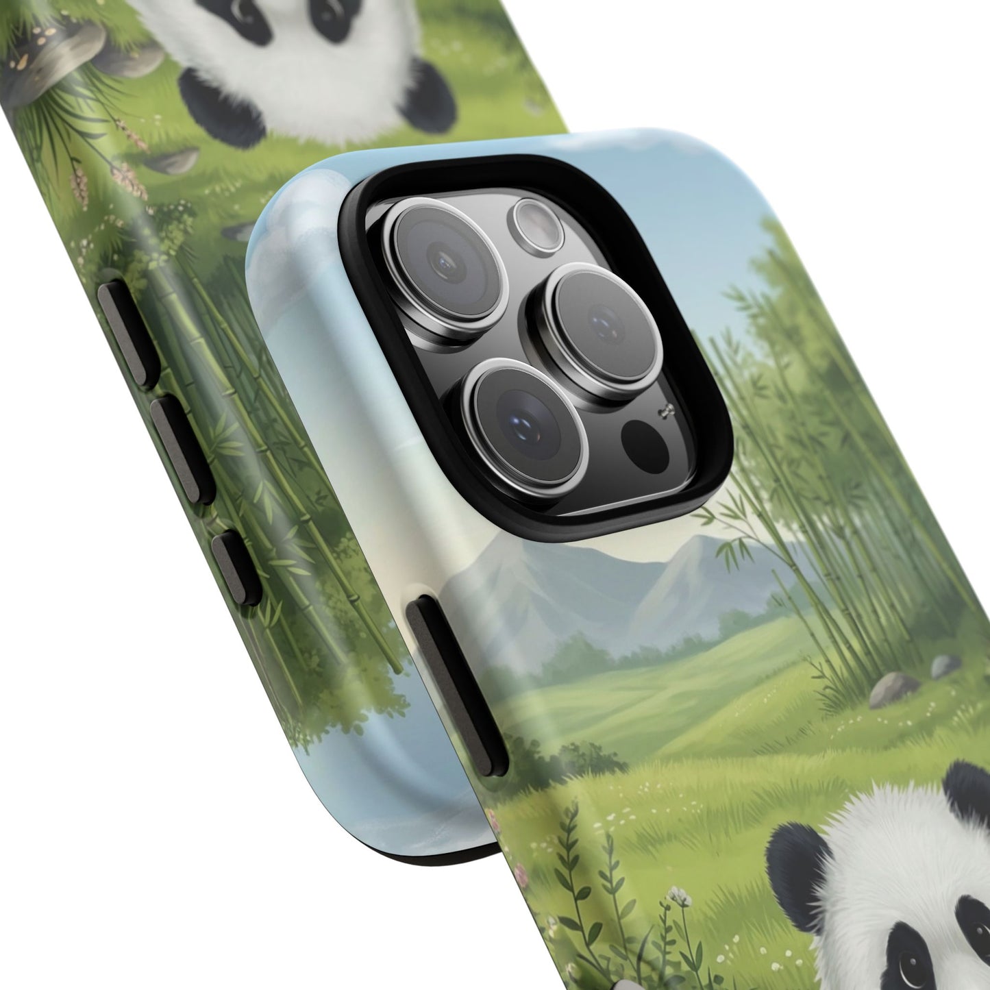 IPhone Phone Case — Cute Bamboo-Loving Panda Protective Cover