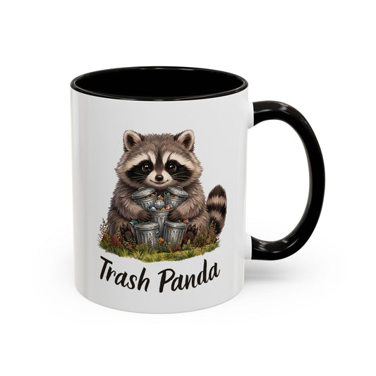 Racoon (Trash Panda) Hug Coffee Mug | Cute Racoon Forest Animal Accent Mug (11oz / 15oz)
