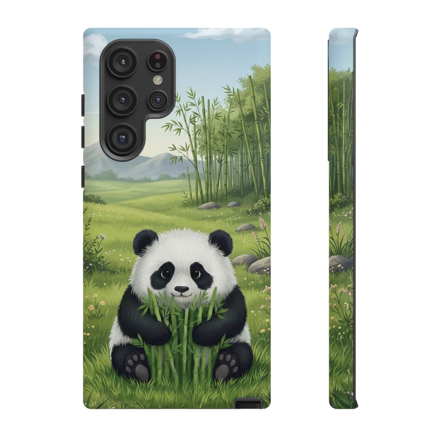 Samsung Galaxy Phone Case — Cute Bamboo-Loving Panda Protective Cover