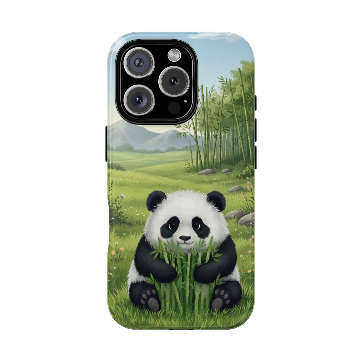 IPhone Phone Case — Cute Bamboo-Loving Panda Protective Cover