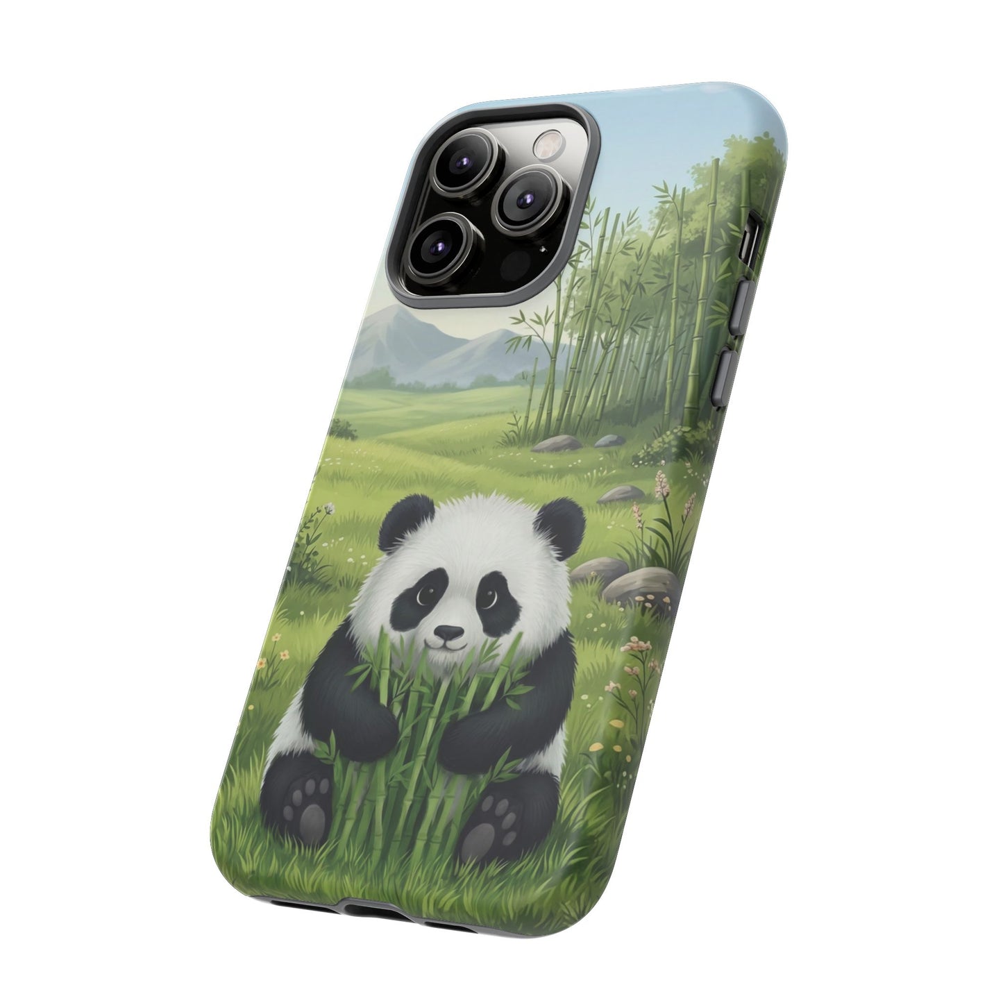 IPhone Phone Case — Cute Bamboo-Loving Panda Protective Cover