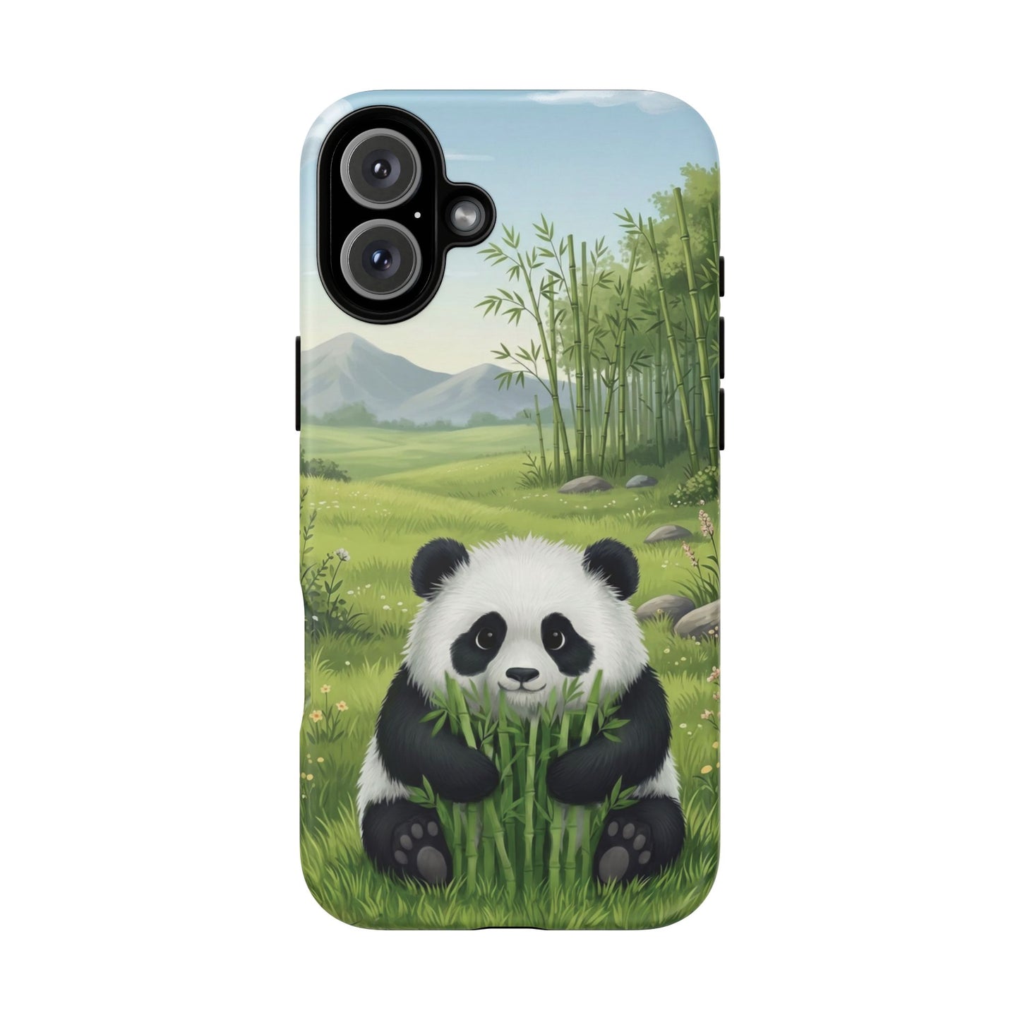 IPhone Phone Case — Cute Bamboo-Loving Panda Protective Cover