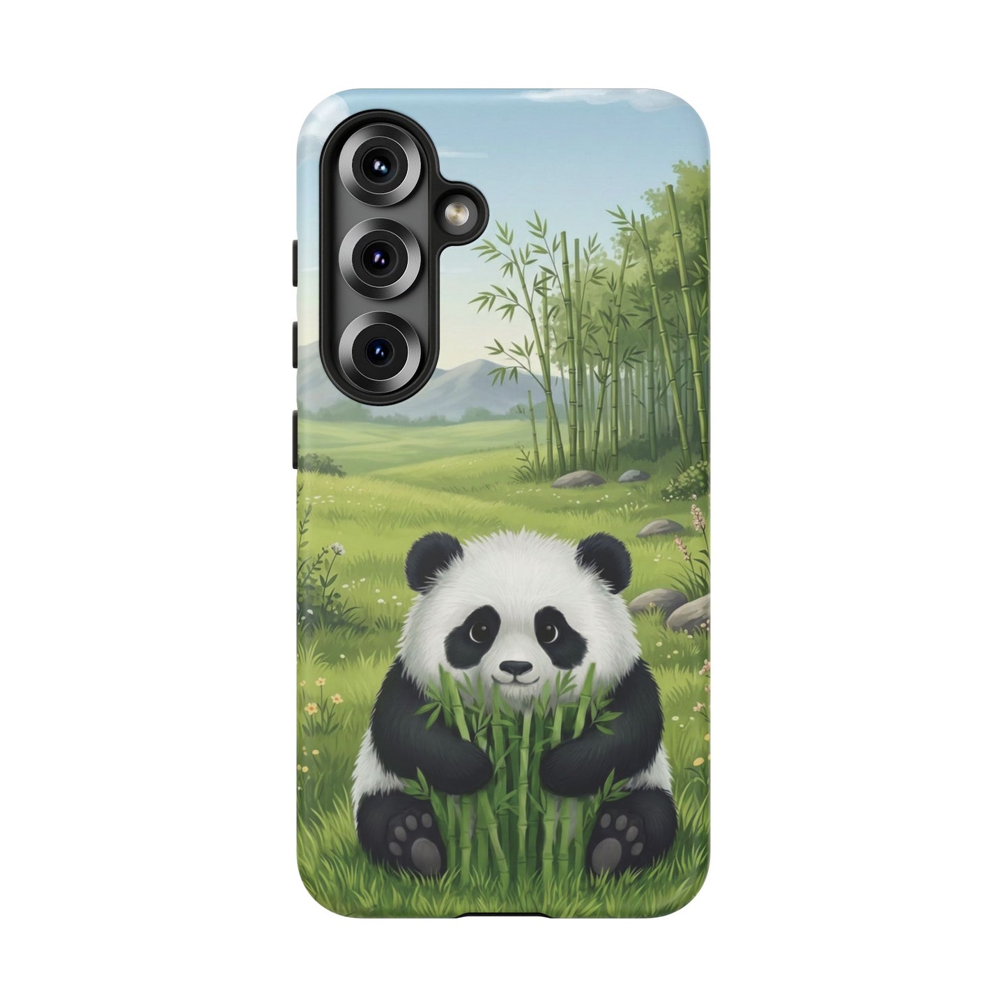 Samsung Galaxy Phone Case — Cute Bamboo-Loving Panda Protective Cover