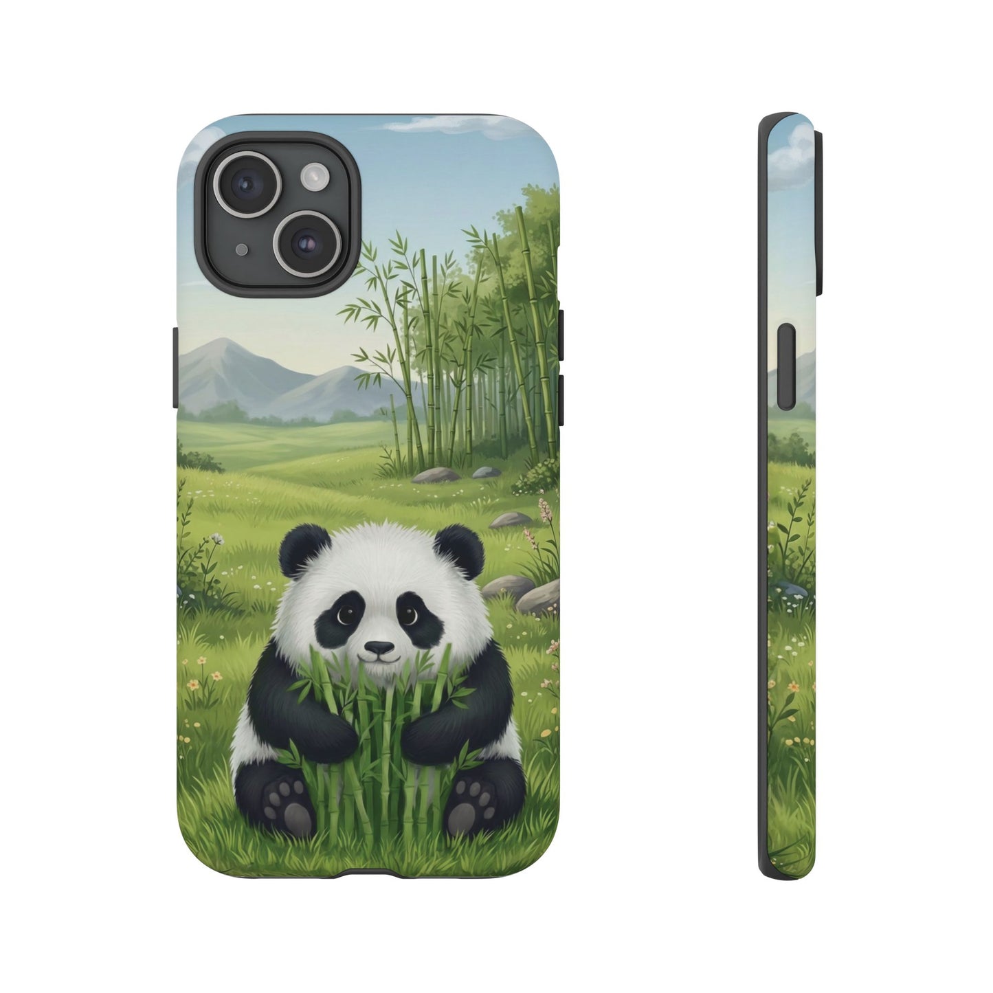 IPhone Phone Case — Cute Bamboo-Loving Panda Protective Cover
