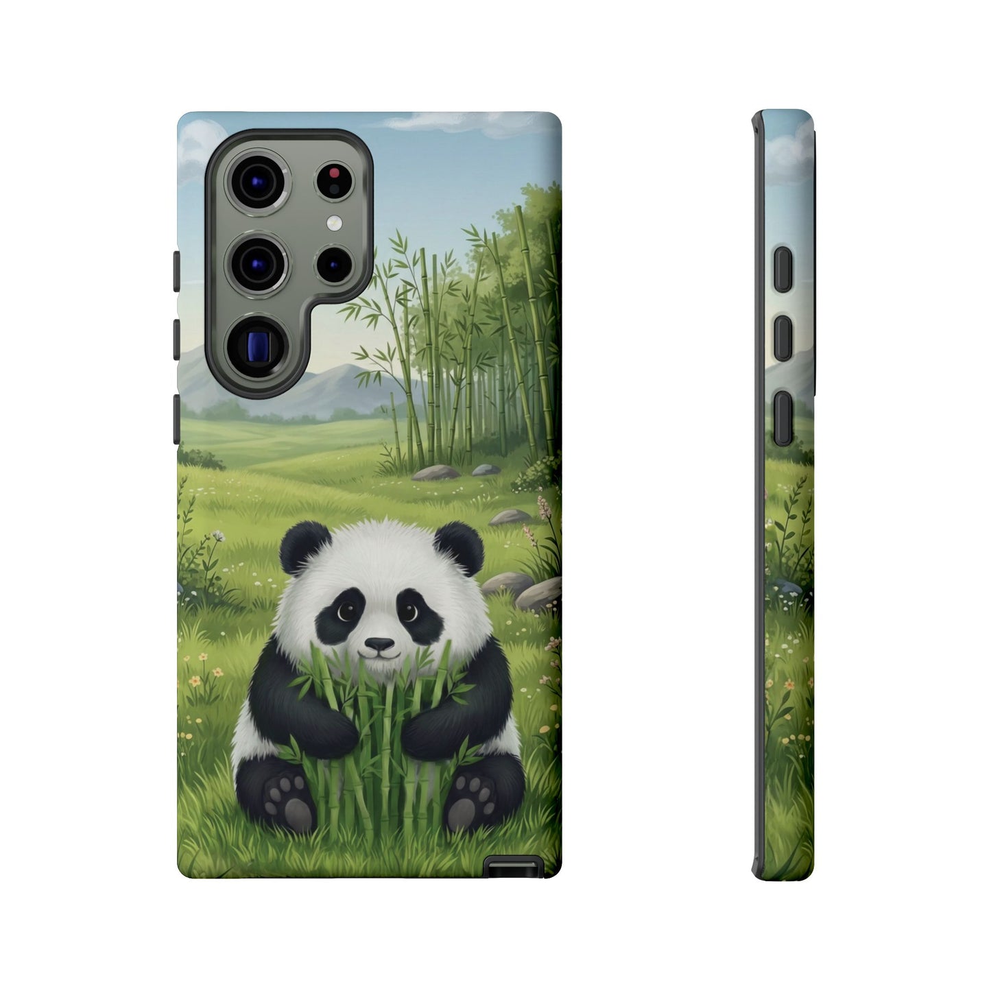 Samsung Galaxy Phone Case — Cute Bamboo-Loving Panda Protective Cover