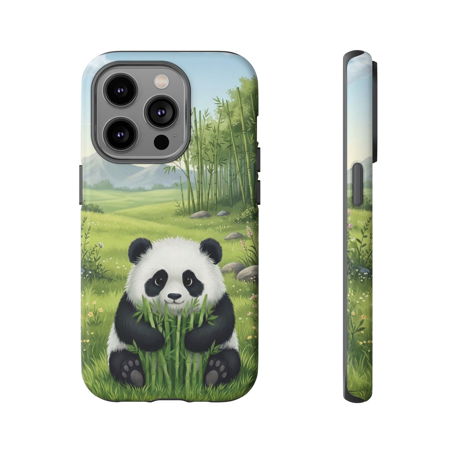 IPhone Phone Case — Cute Bamboo-Loving Panda Protective Cover