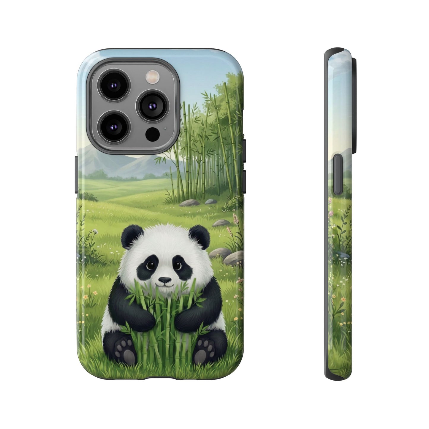 IPhone Phone Case — Cute Bamboo-Loving Panda Protective Cover