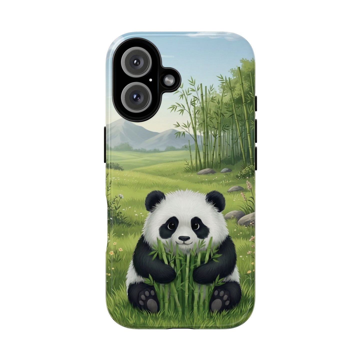 IPhone Phone Case — Cute Bamboo-Loving Panda Protective Cover