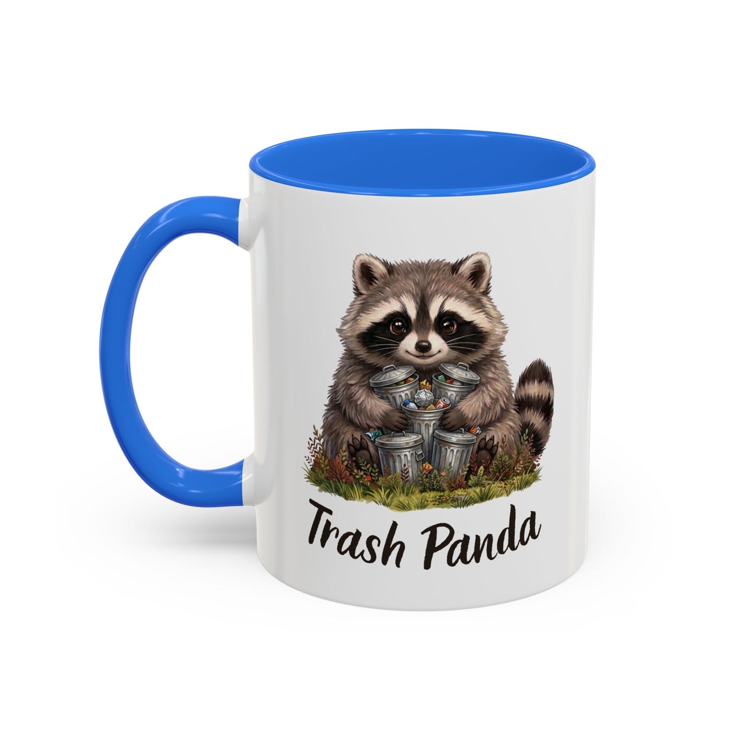 Racoon (Trash Panda) Hug Coffee Mug | Cute Racoon Forest Animal Accent Mug (11oz / 15oz)