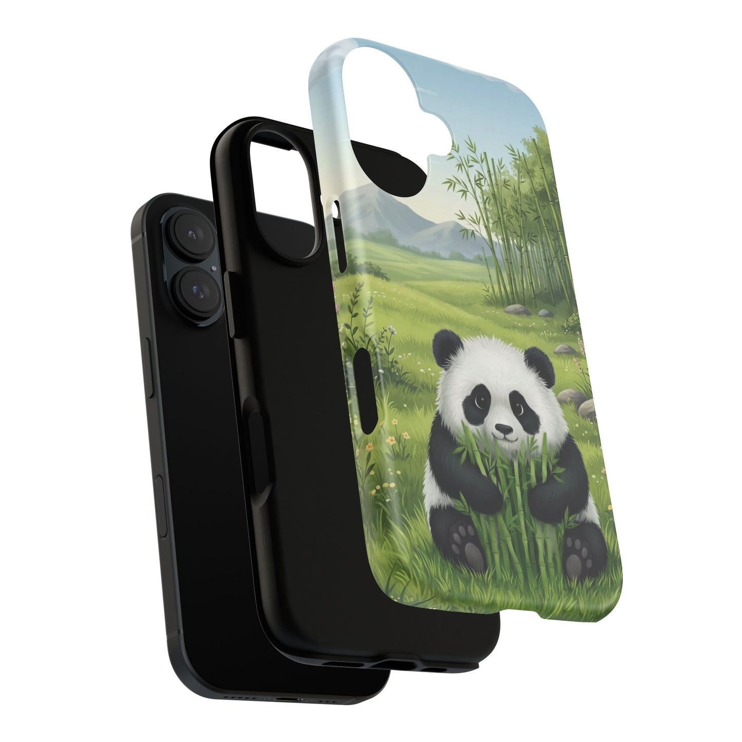 IPhone Phone Case — Cute Bamboo-Loving Panda Protective Cover