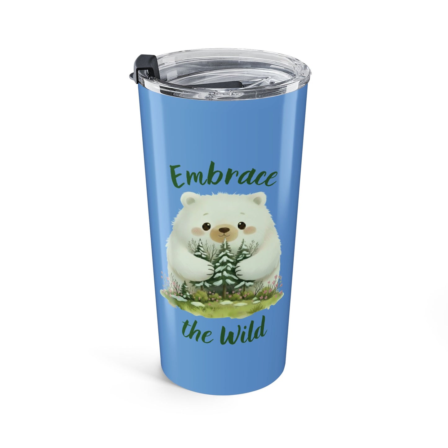 Polar Bear 20oz Tumbler — "Embrace the Wild" Travel Cup (20oz)