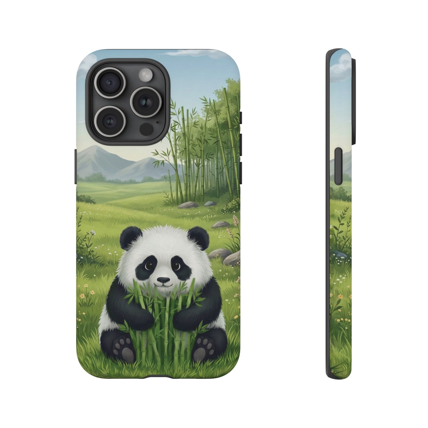 IPhone Phone Case — Cute Bamboo-Loving Panda Protective Cover