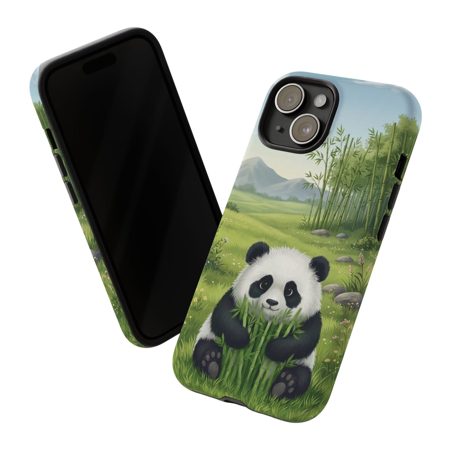 IPhone Phone Case — Cute Bamboo-Loving Panda Protective Cover